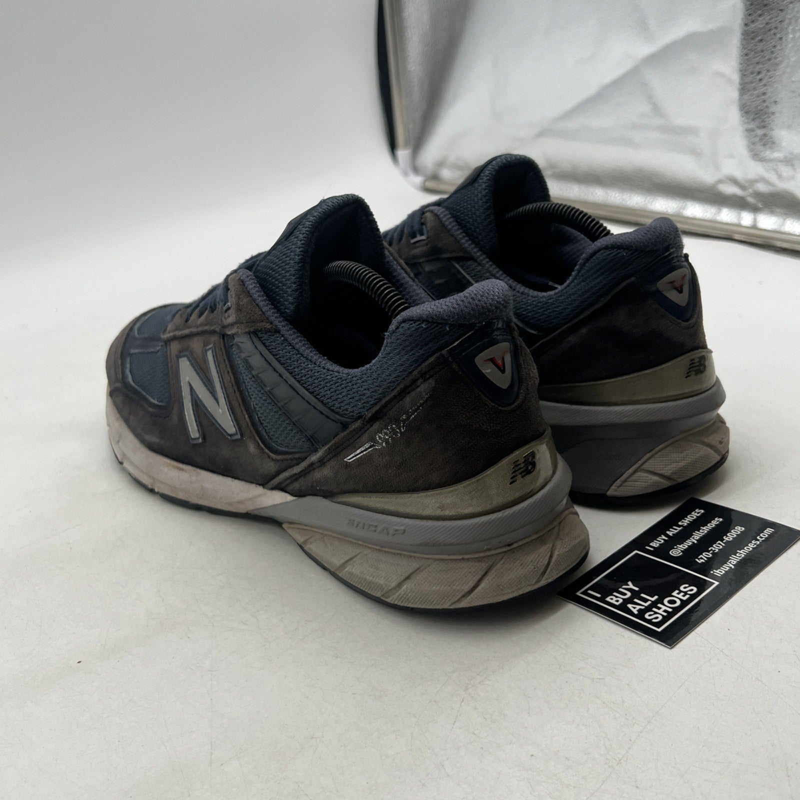 Size 10 - New Balance Men's Made In USA 990V5 (M990NV5) Navy Blue