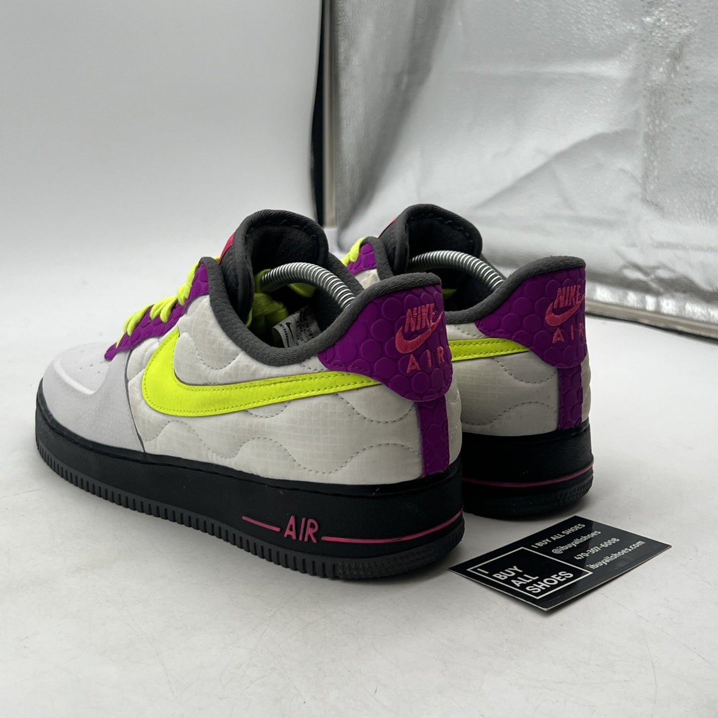 Size 9.5 - Nike Air Force 1 Nike By You (DJ2655-992) White Purple Black 3M