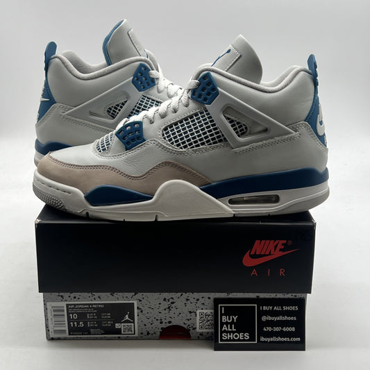 Size 10 - Air Jordan 4 Retro 2024 Military Blue (FV5029-141)