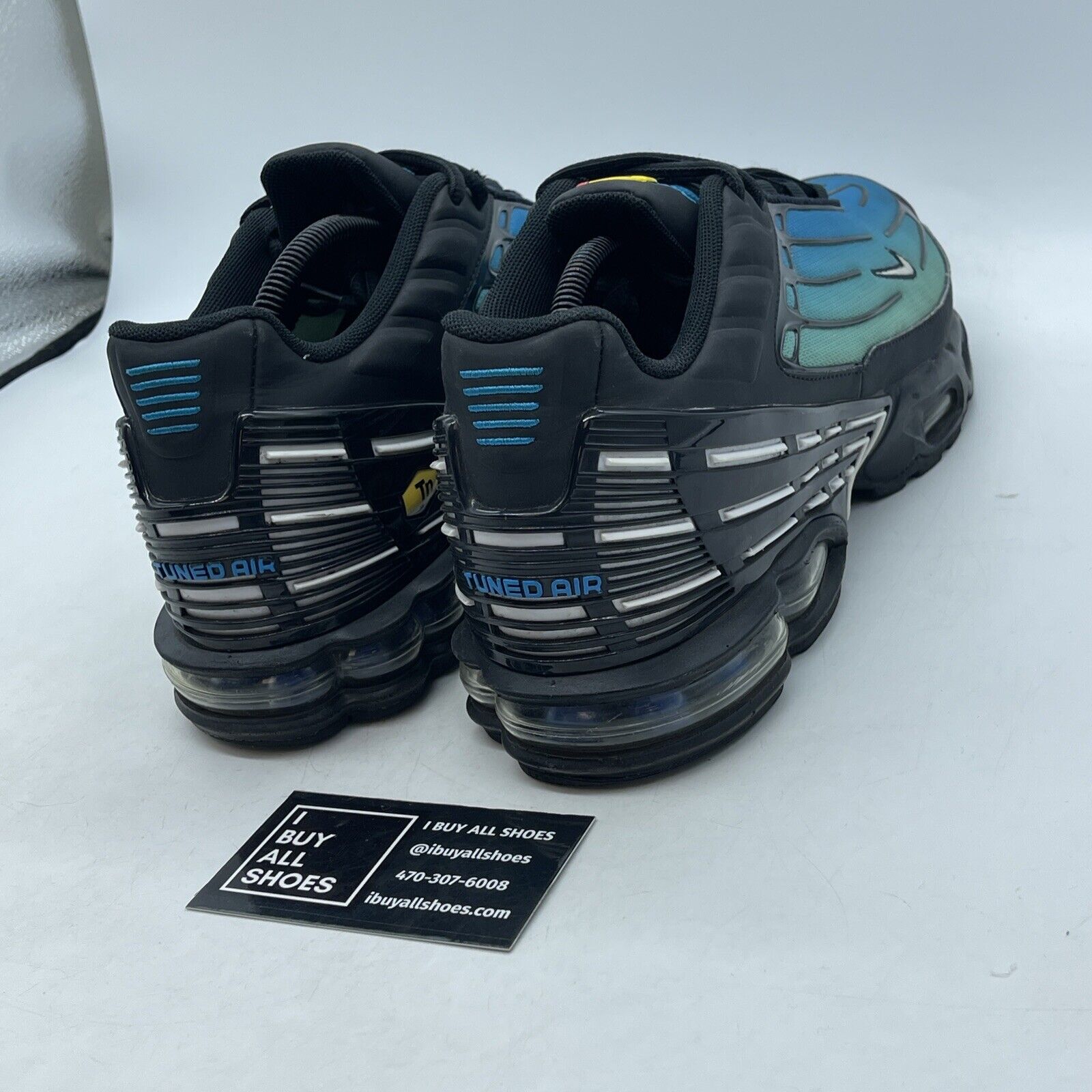 Size 11 - Nike Air Max Plus 3 Black Laser Blue Suede Leather (FQ2417-001)
