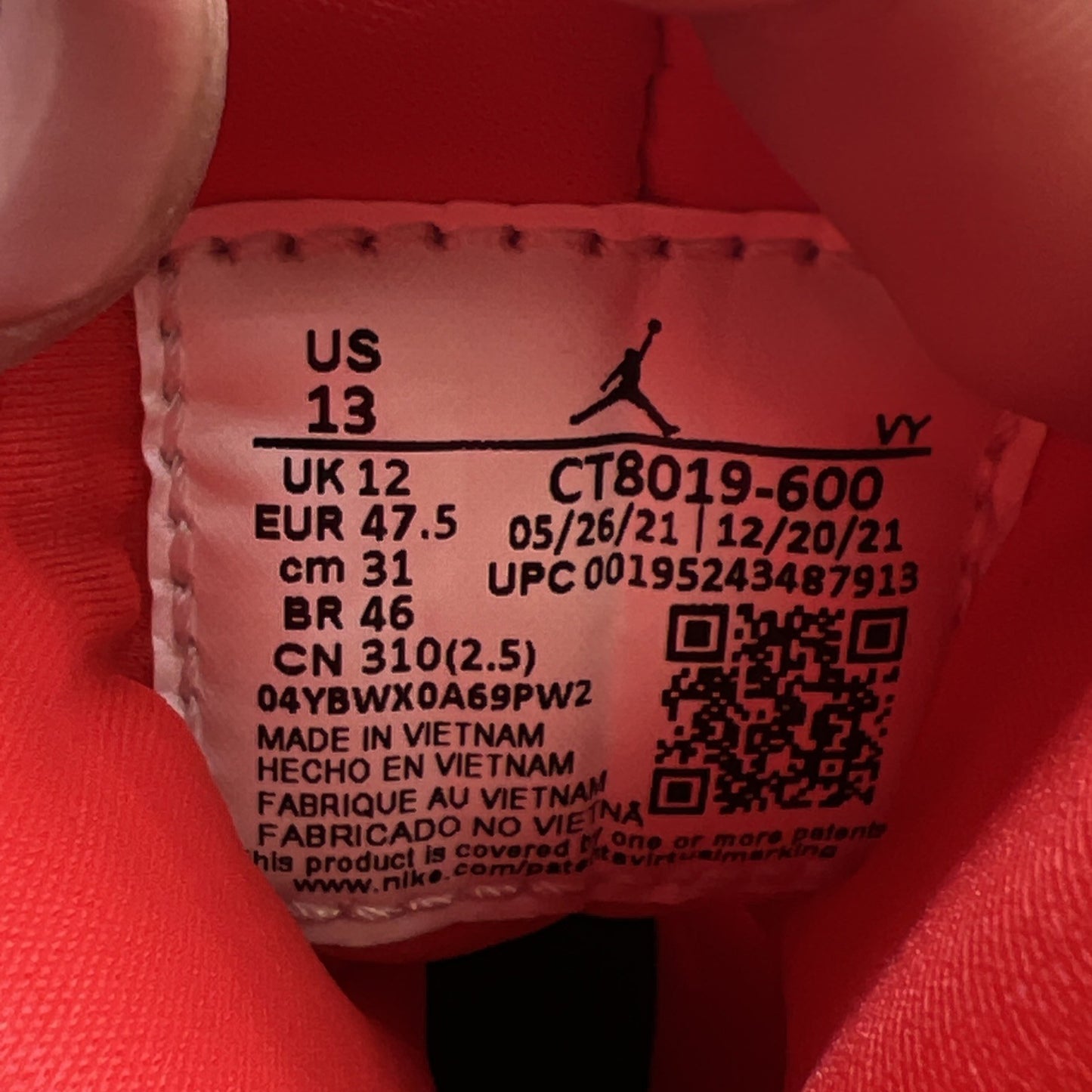 Size 13 - Air Jordan 9 Chile Red (CT8019-600)