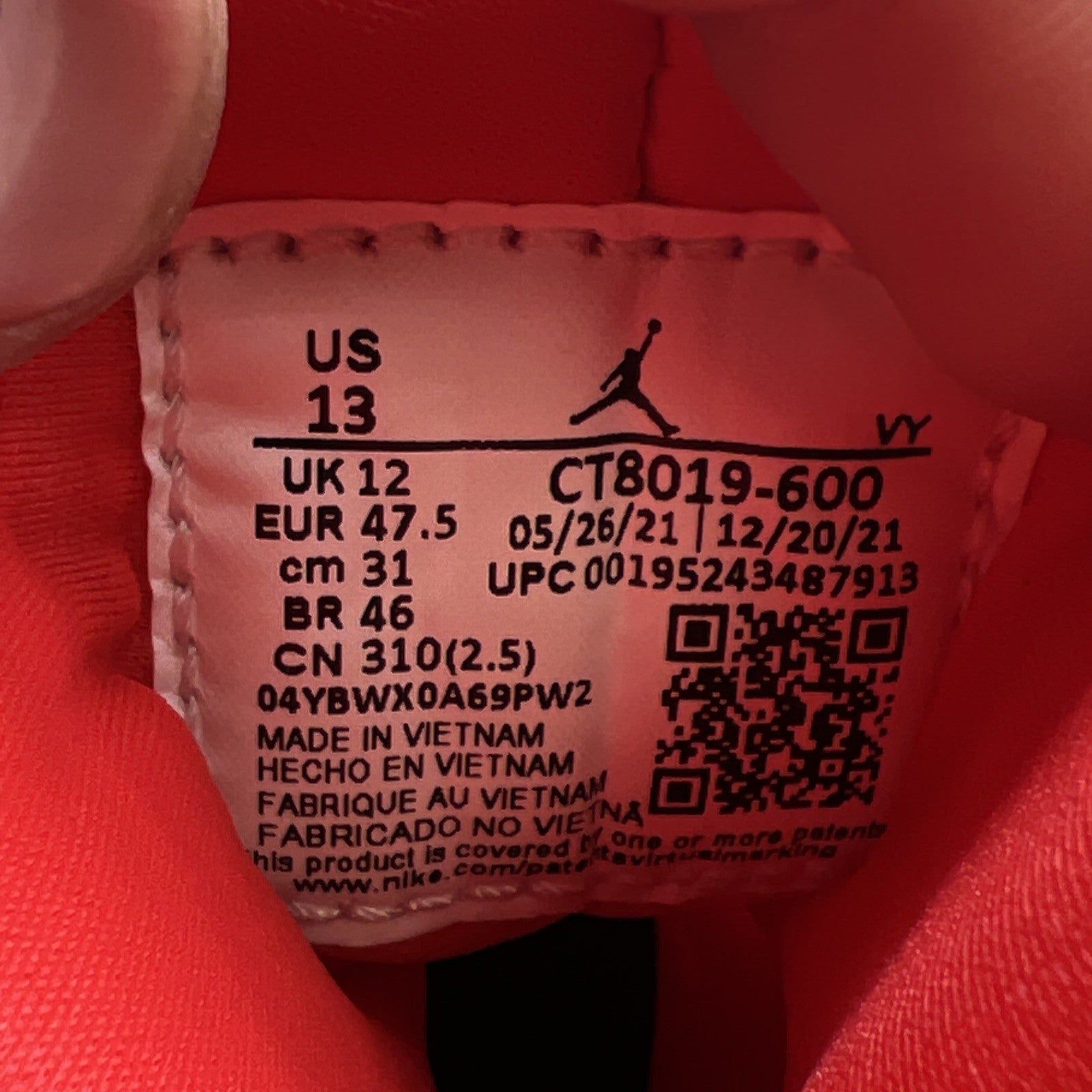 Size 13 - Air Jordan 9 Chile Red (CT8019-600)