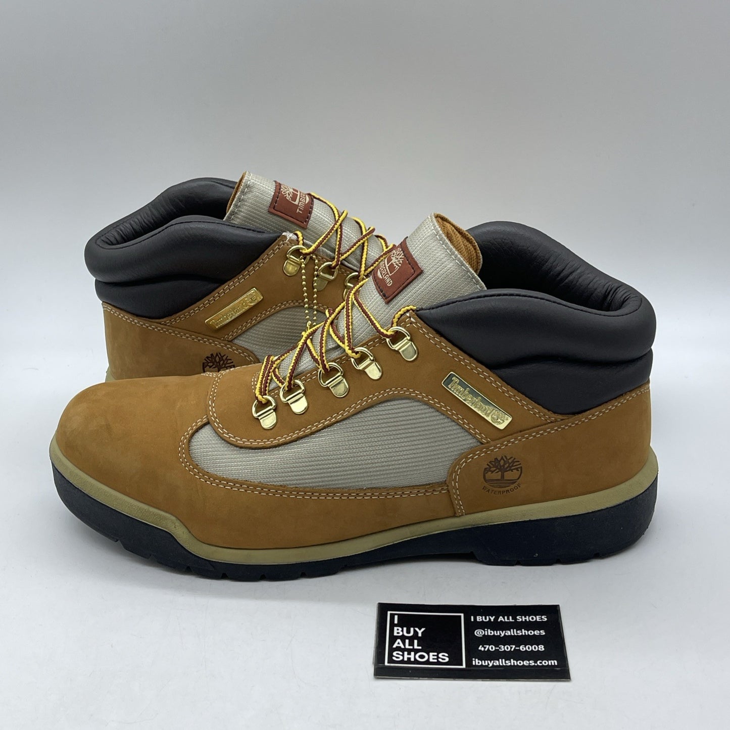 Size 13 - Timberland Field Boot Waterproof Wheat Nubuck (0A18RI)