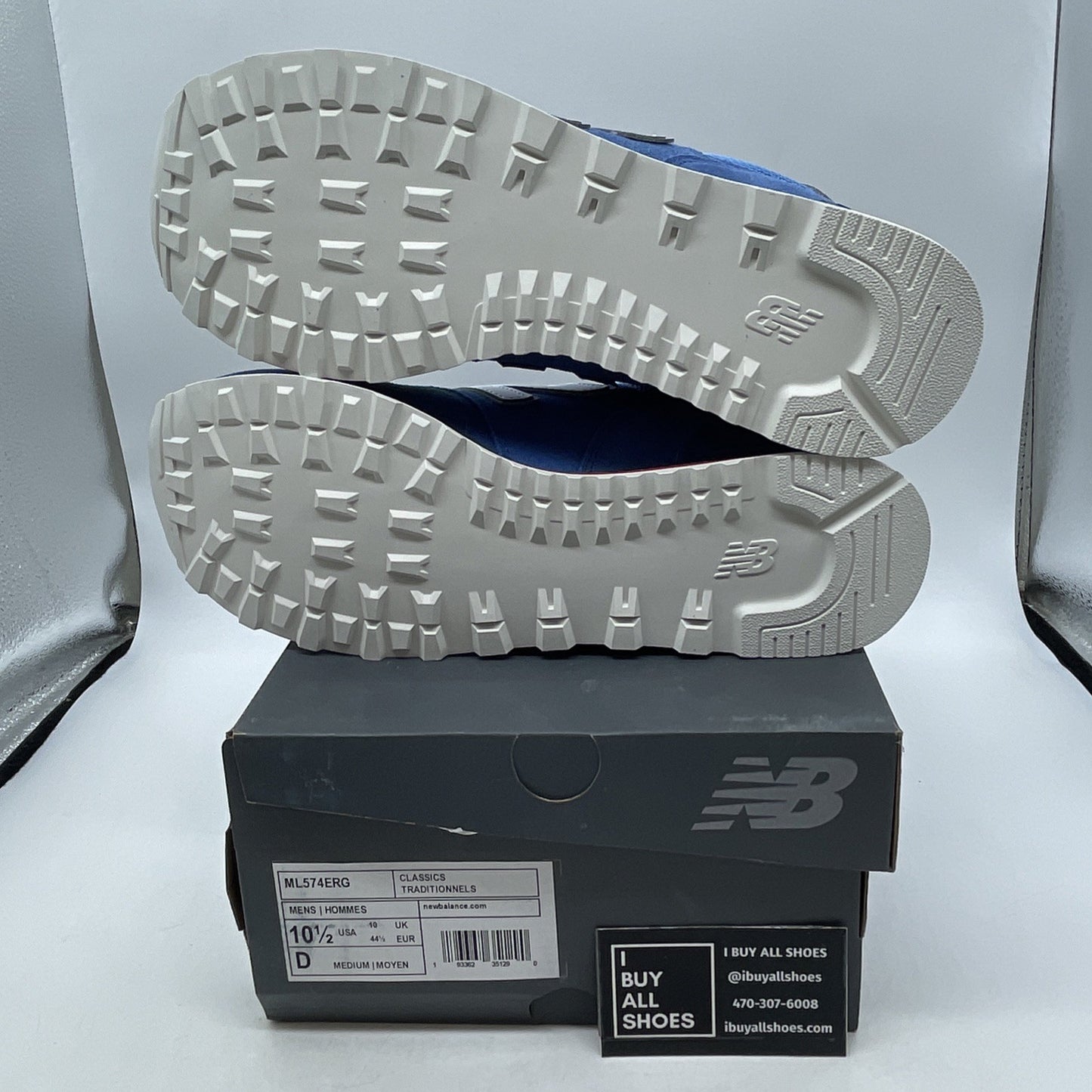 Size 10.5 - New Balance 574 Blue (ML574ERG)