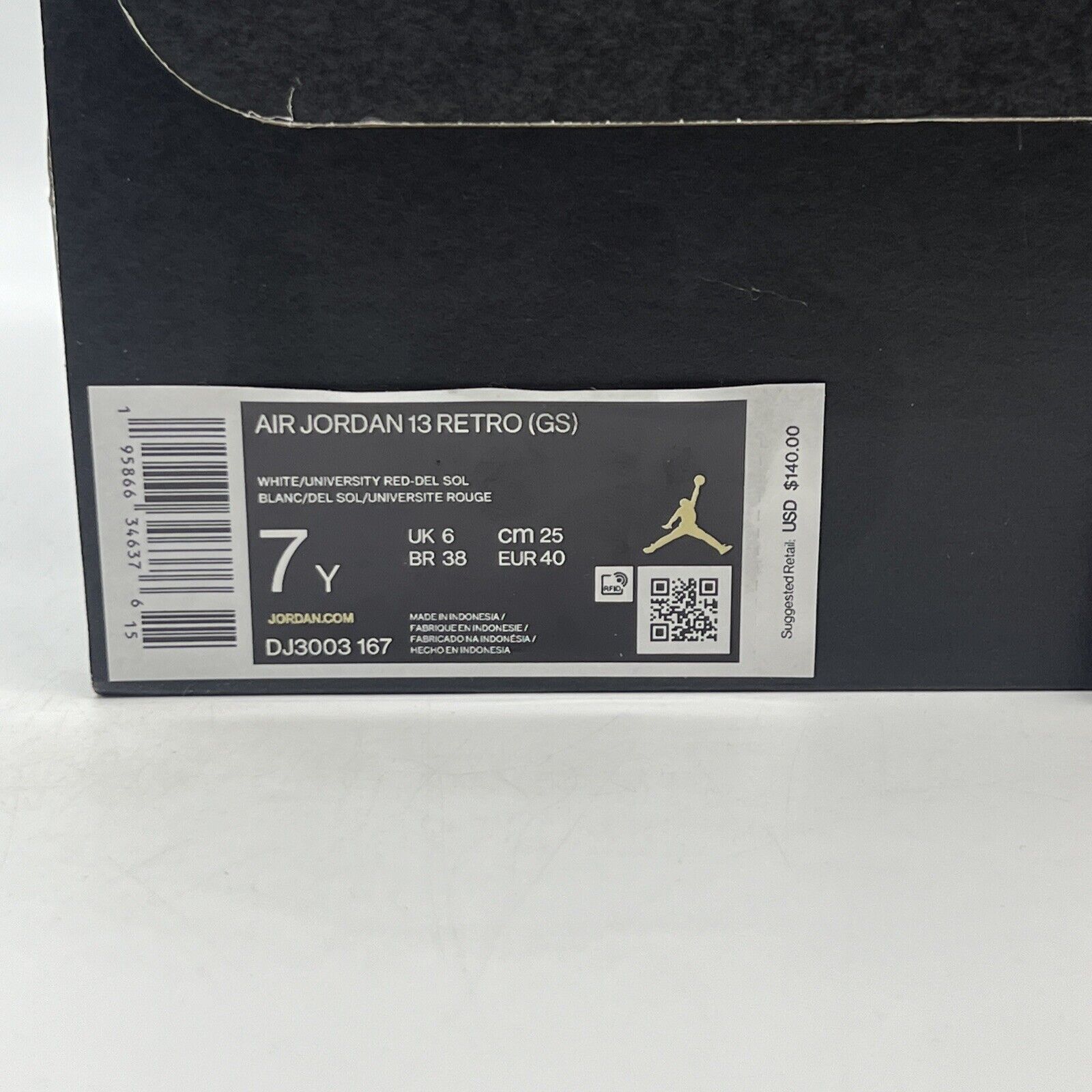 Size 7 - Jordan 13 Del Sol 2022 Brand New Og All