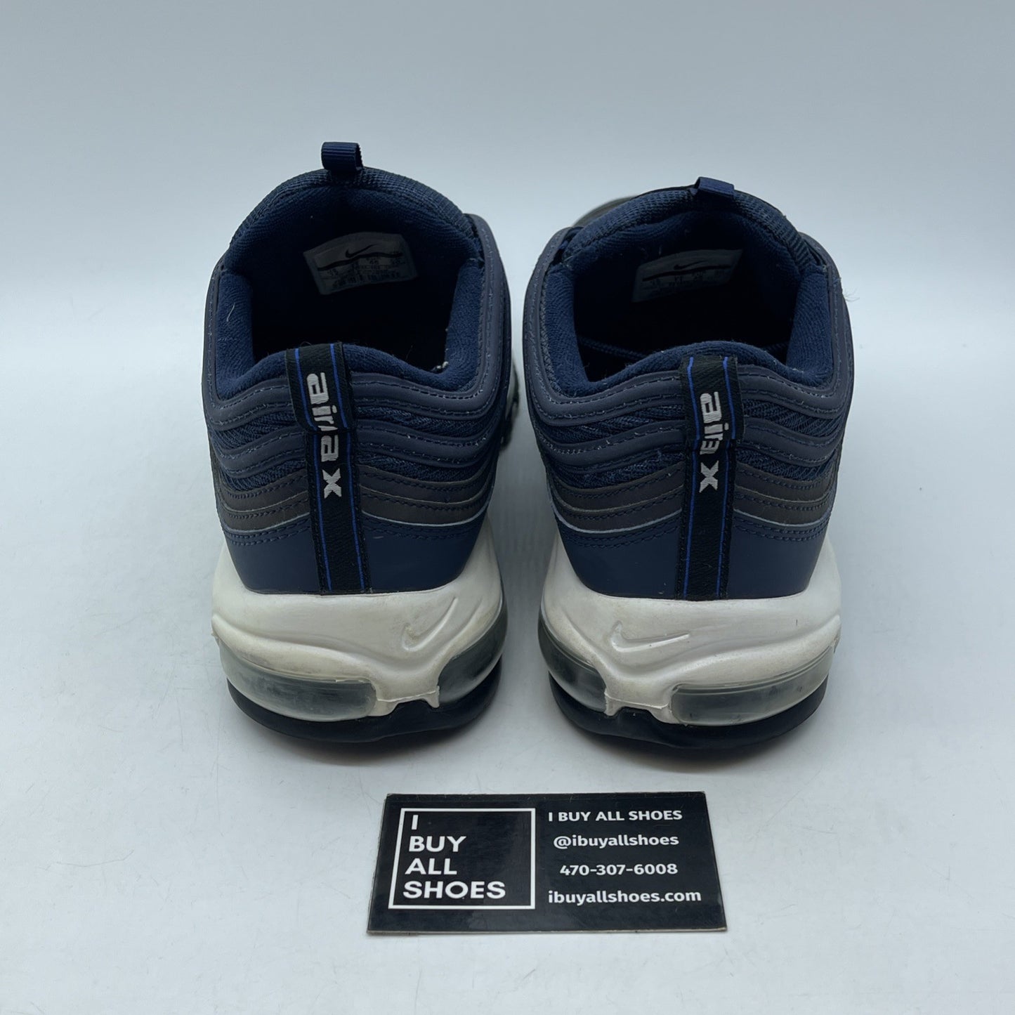 Size 12 - Nike Air Max 97 Obsidian Blue Suede Leather (921826-402)