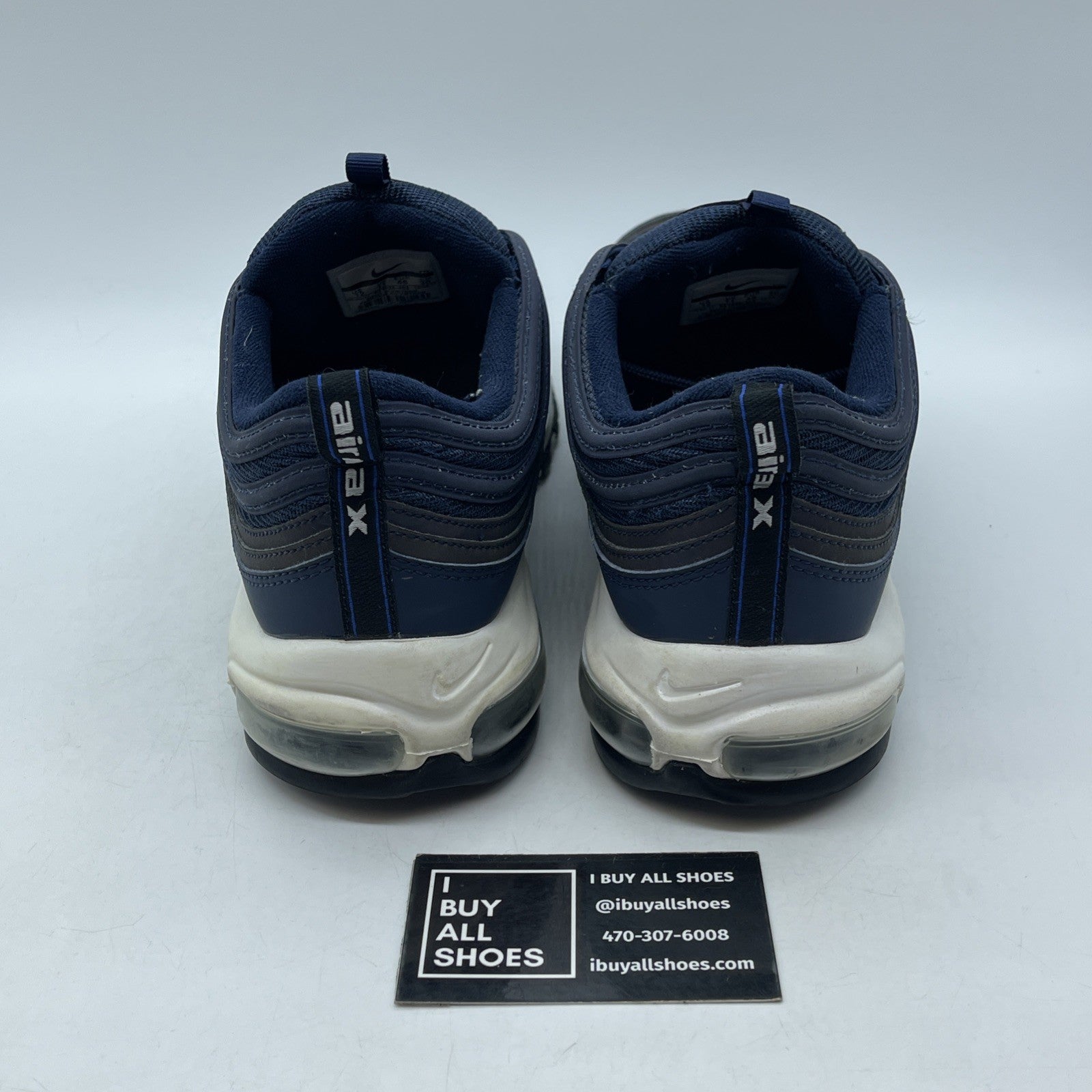 Size 12 - Nike Air Max 97 Obsidian Blue Suede Leather (921826-402)
