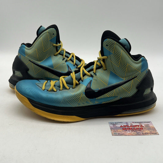 Size 13 - Nike KD 5 N7 - Yellow Blue Black (599294-447)