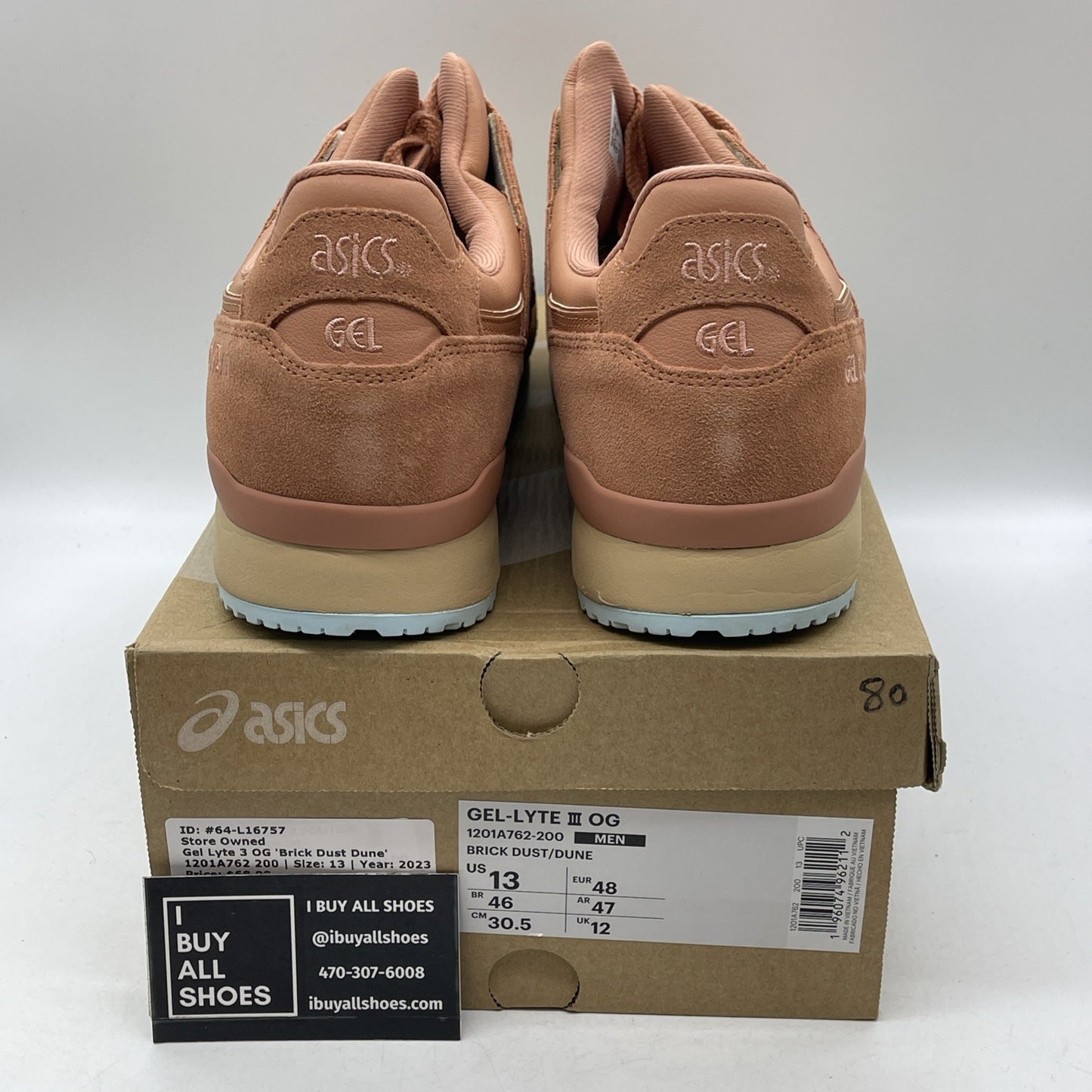 Size 13 - ASICS Gel Lyte 3 OG Brick Dust Dune (1201A762-200)
