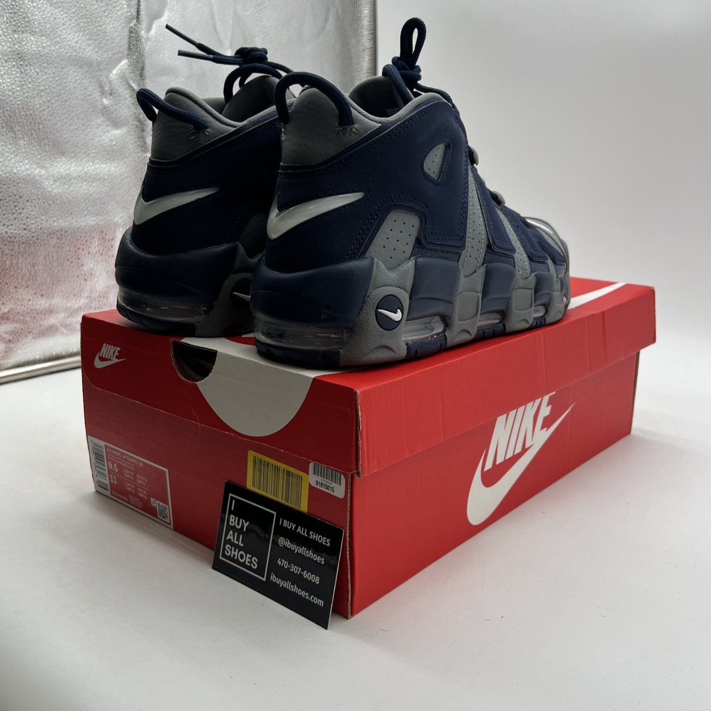 Size 9.5 - Nike Air More Uptempo Georgetown (921948-003)