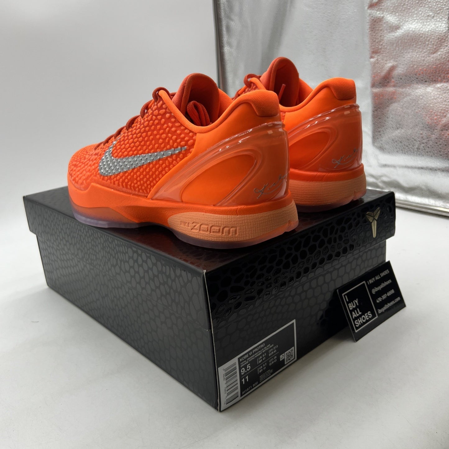 Size 9.5 - Nike Zoom Kobe 6 Protro Total Orange (IH1871-800)