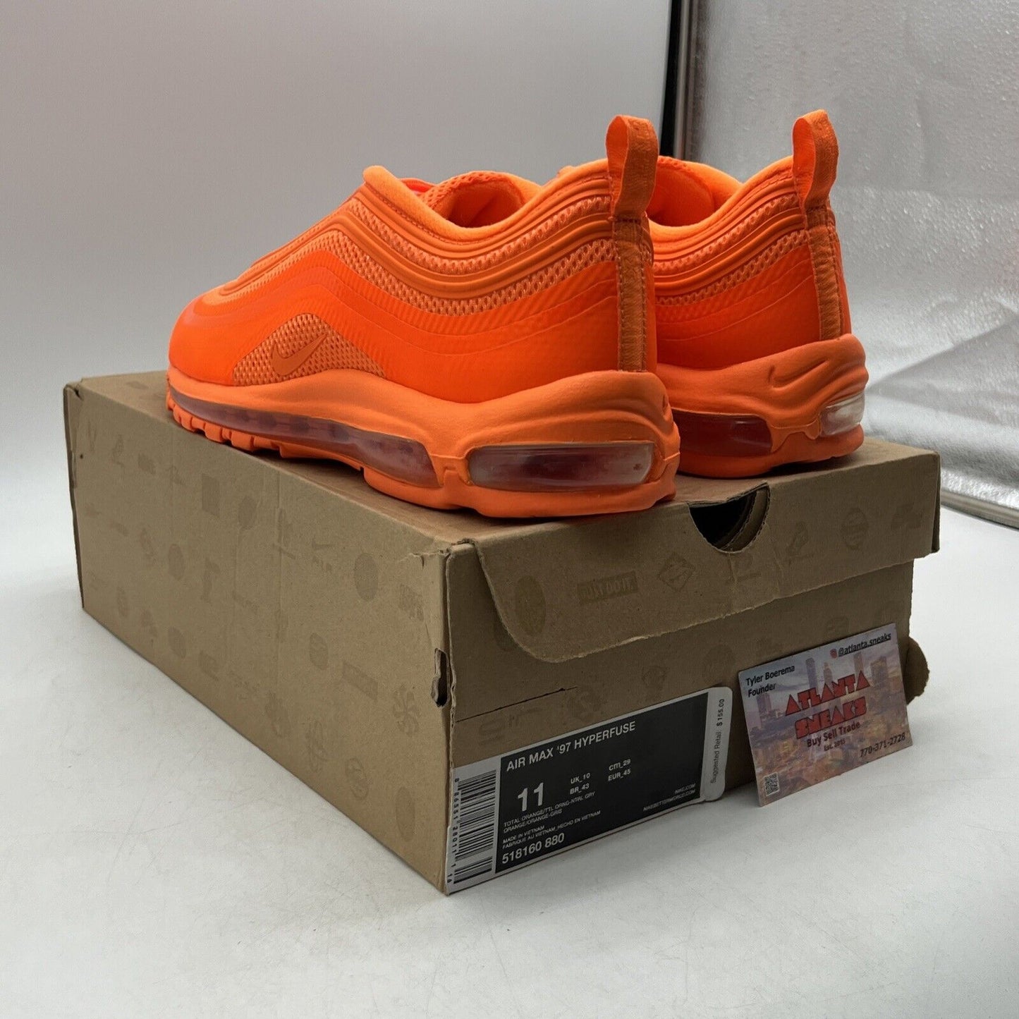 Size 11 - Nike Air Max 97 Hyperfuse Total Orange (518160-880)