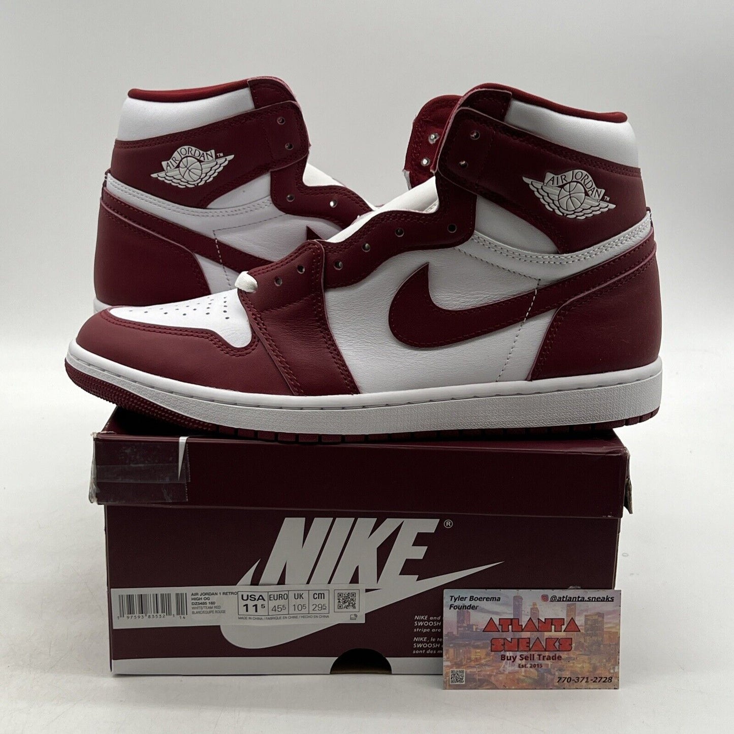 Size 11.5 - Air Jordan 1 Retro OG High Artisanal Red (DZ5485-160)
