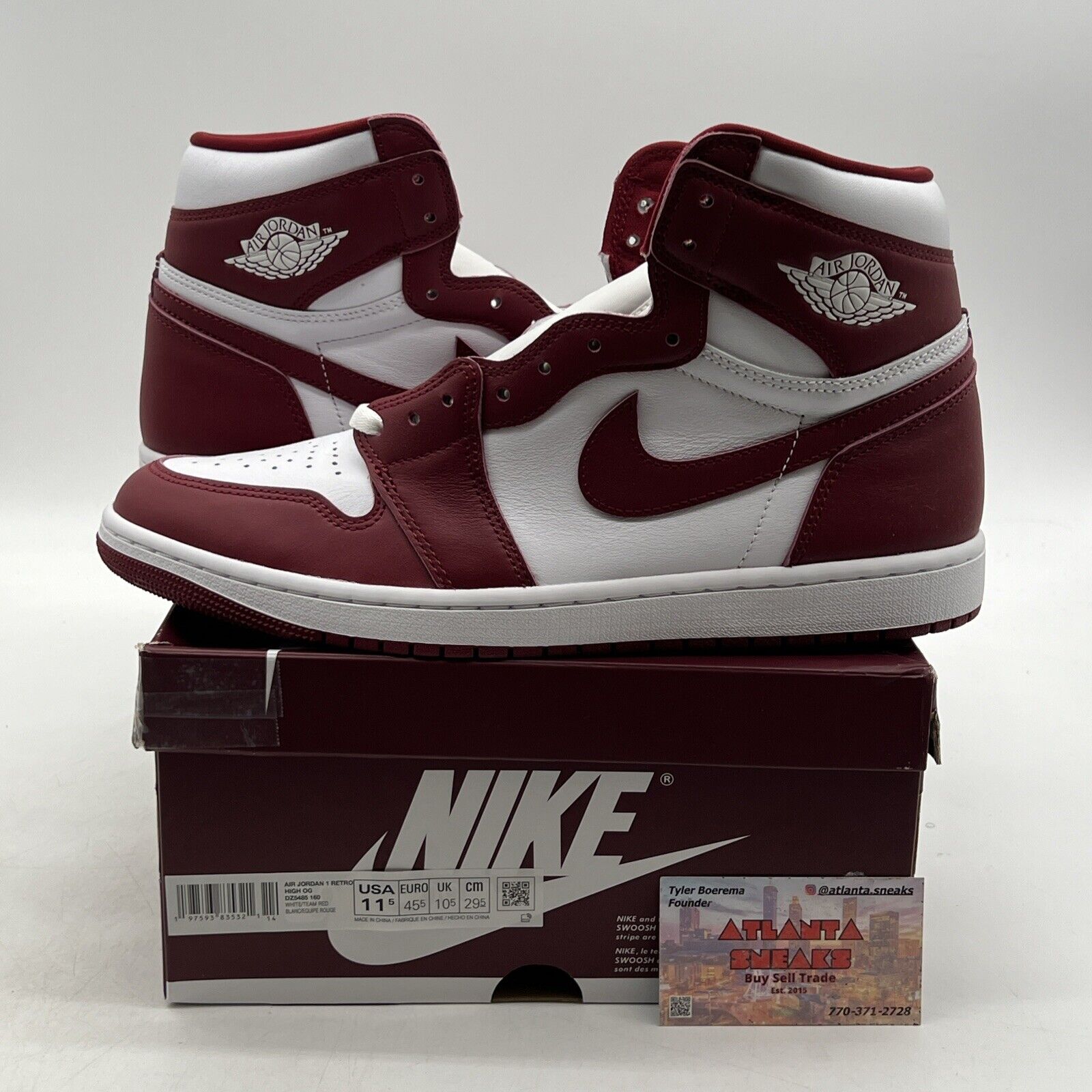 Size 11.5 - Air Jordan 1 Retro OG High Artisanal Red (DZ5485-160)