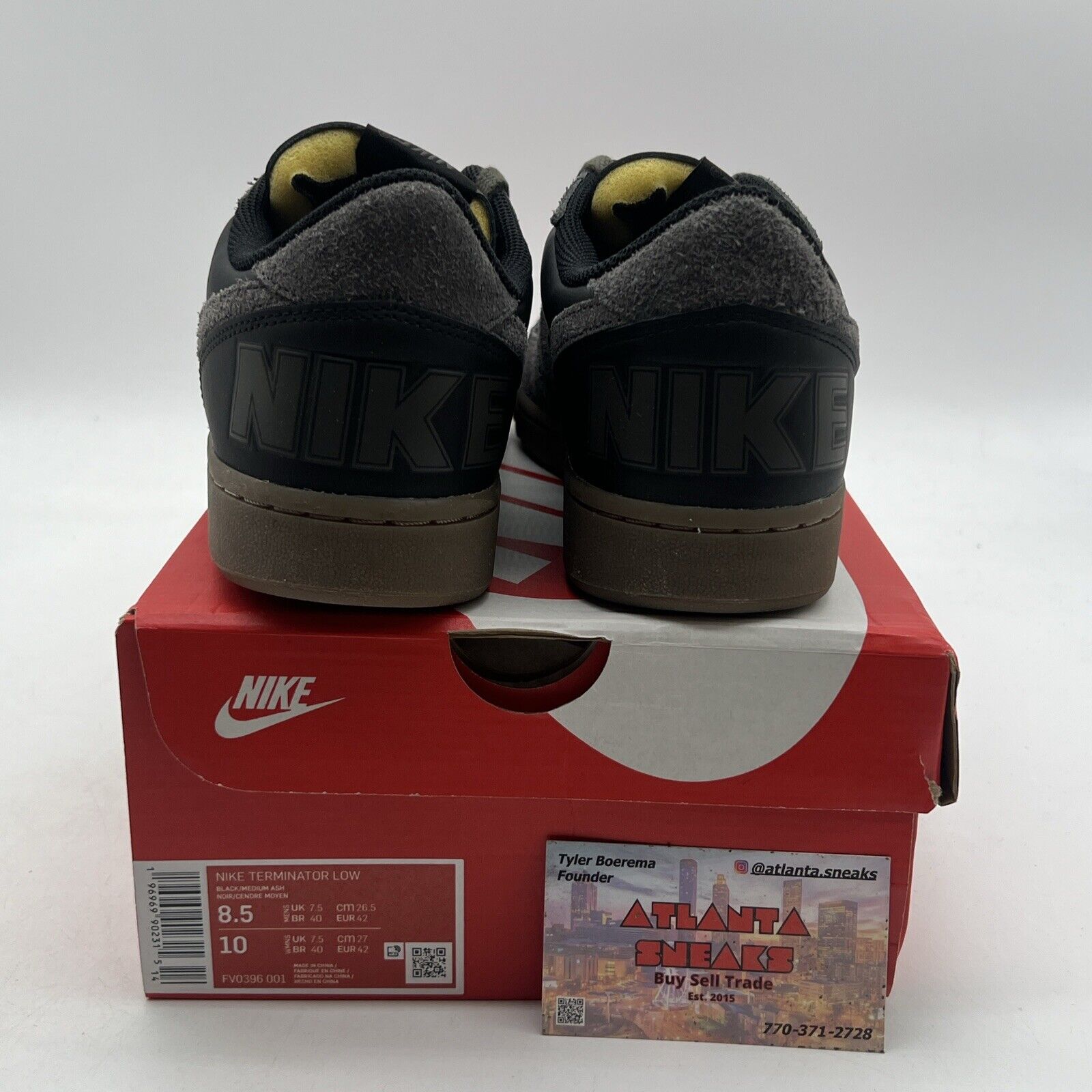 Size 8.5 - Nike Terminator Low Medium Ash Gum (FV0396-001)