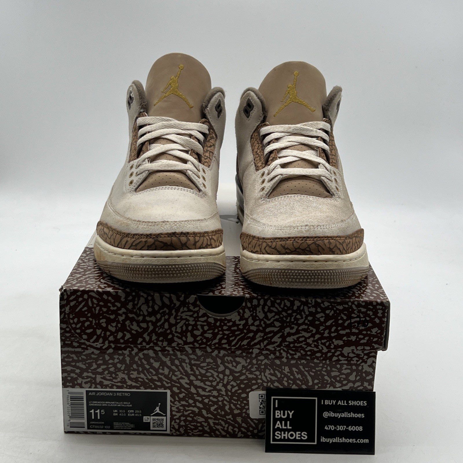Size 11.5 - Air Jordan 3 Retro Low Palomino (CT8532-102)
