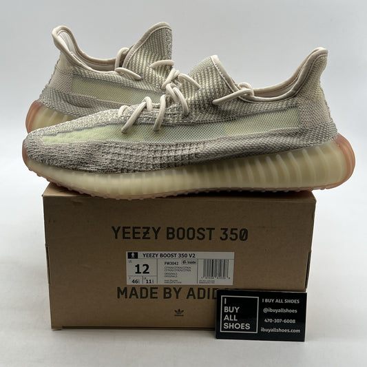 Size 12 - Yeezy Boost 350 V2 Citrin Non-Reflective (FW3042)