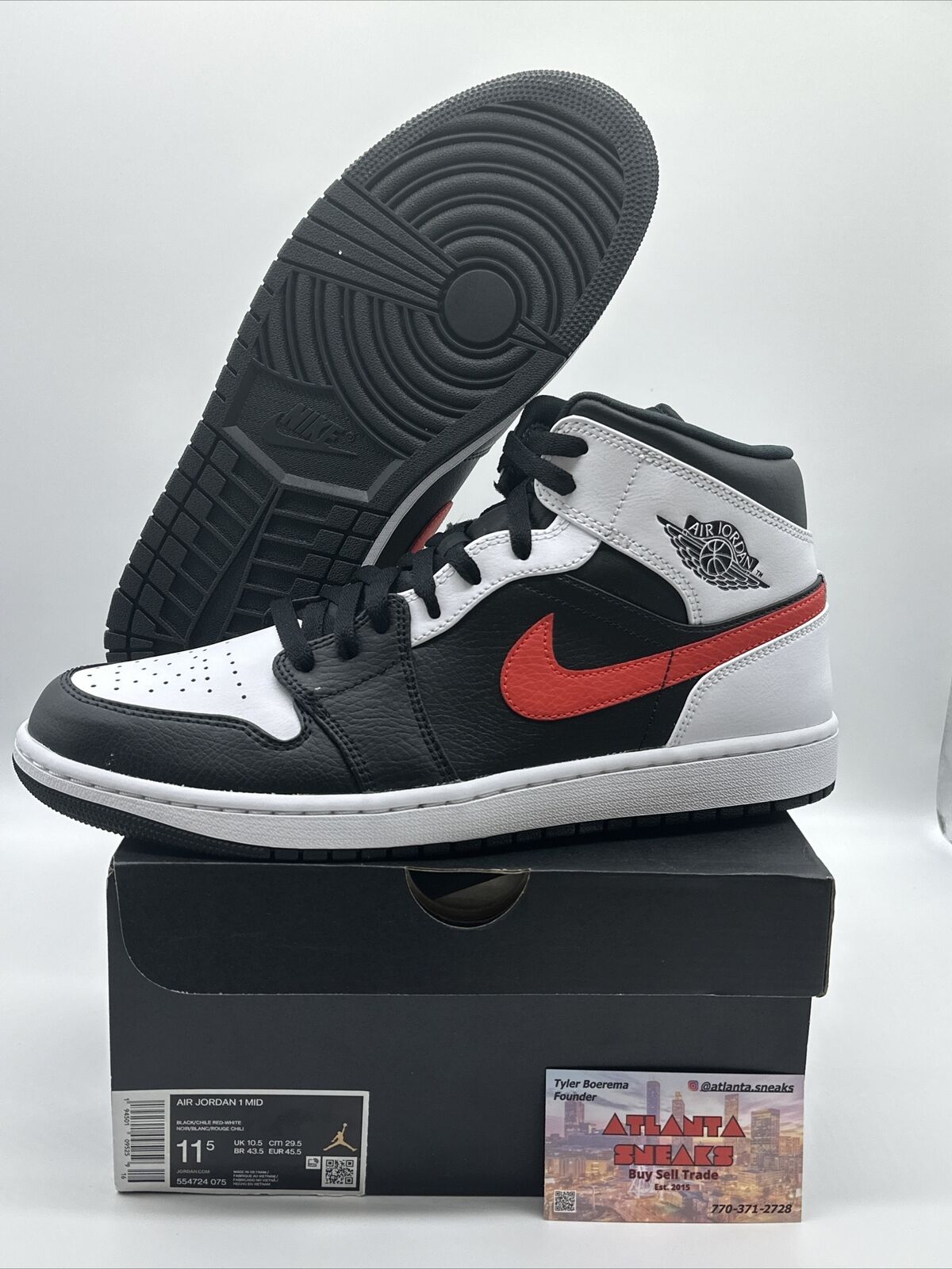 Size 11.5 - Jordan 1 Mid Chile Red