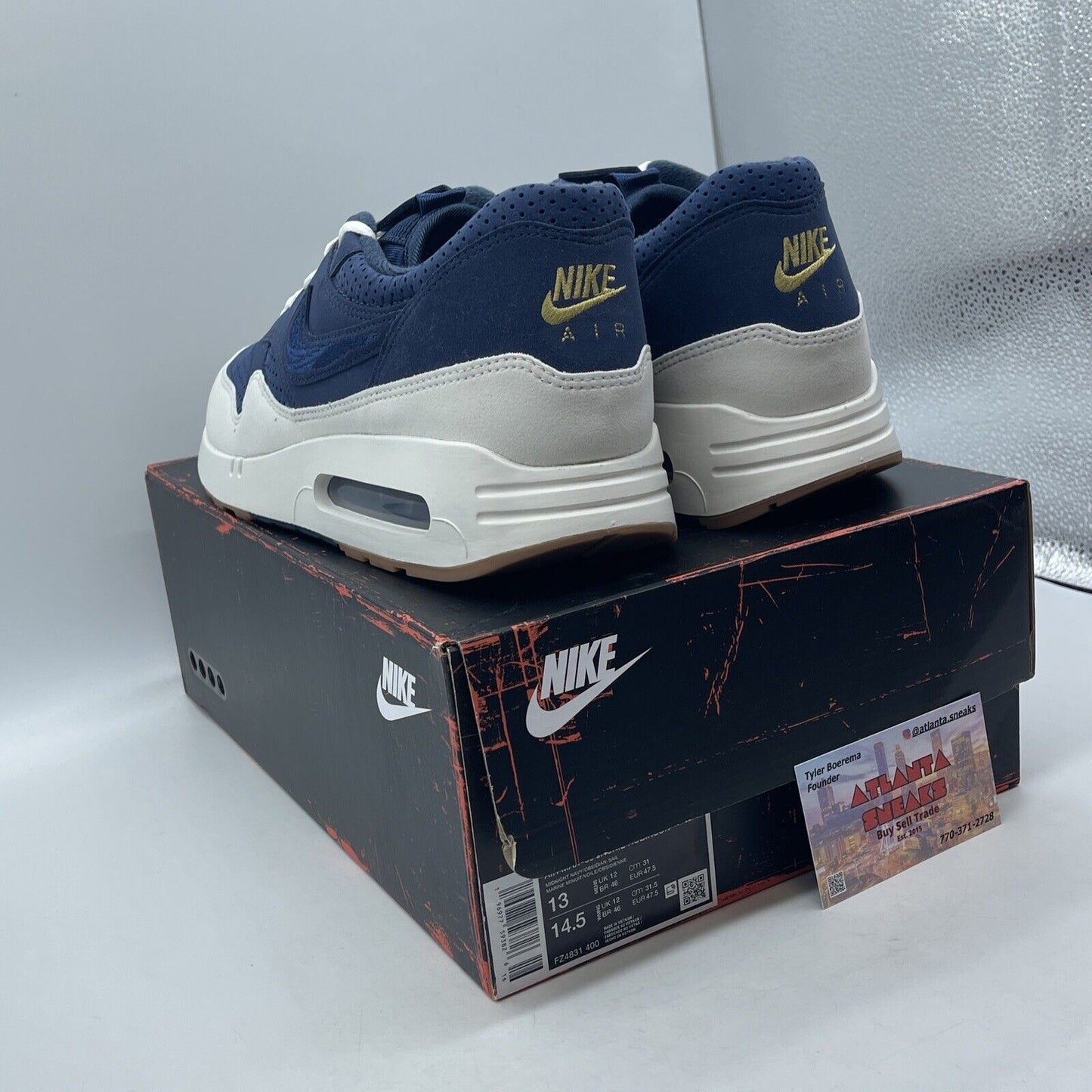 Size 13 - Nike Air Max 1 '86 OG Big Bubble - Jackie Robinson Suede (FZ4831-400)