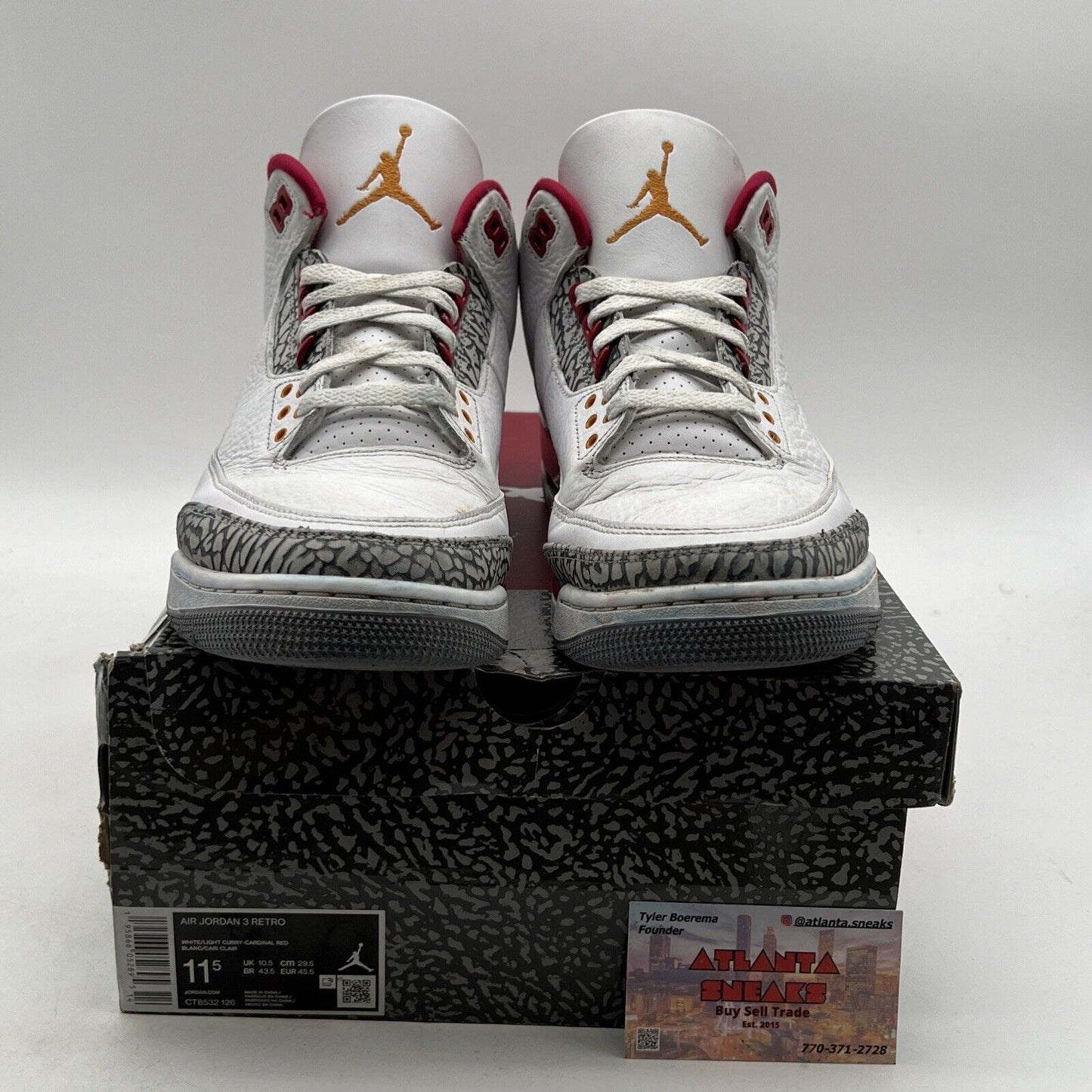 Size 11.5 - Jordan 3 Retro Mid Cardinal Red (CT8532-126)