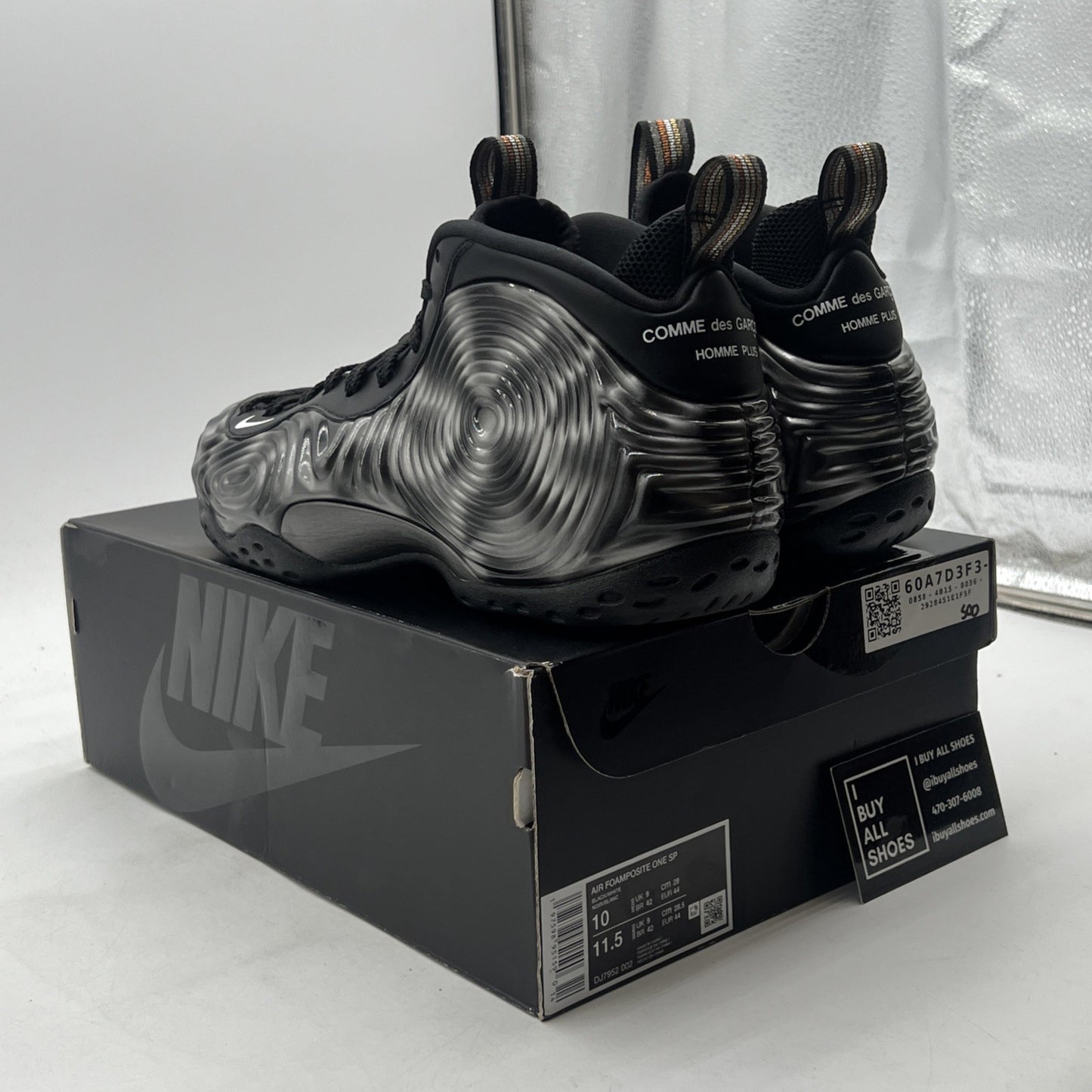 Size 10 - Nike Comme des Garçons Homme Plus x Air Foamposite One SP Cat Eye