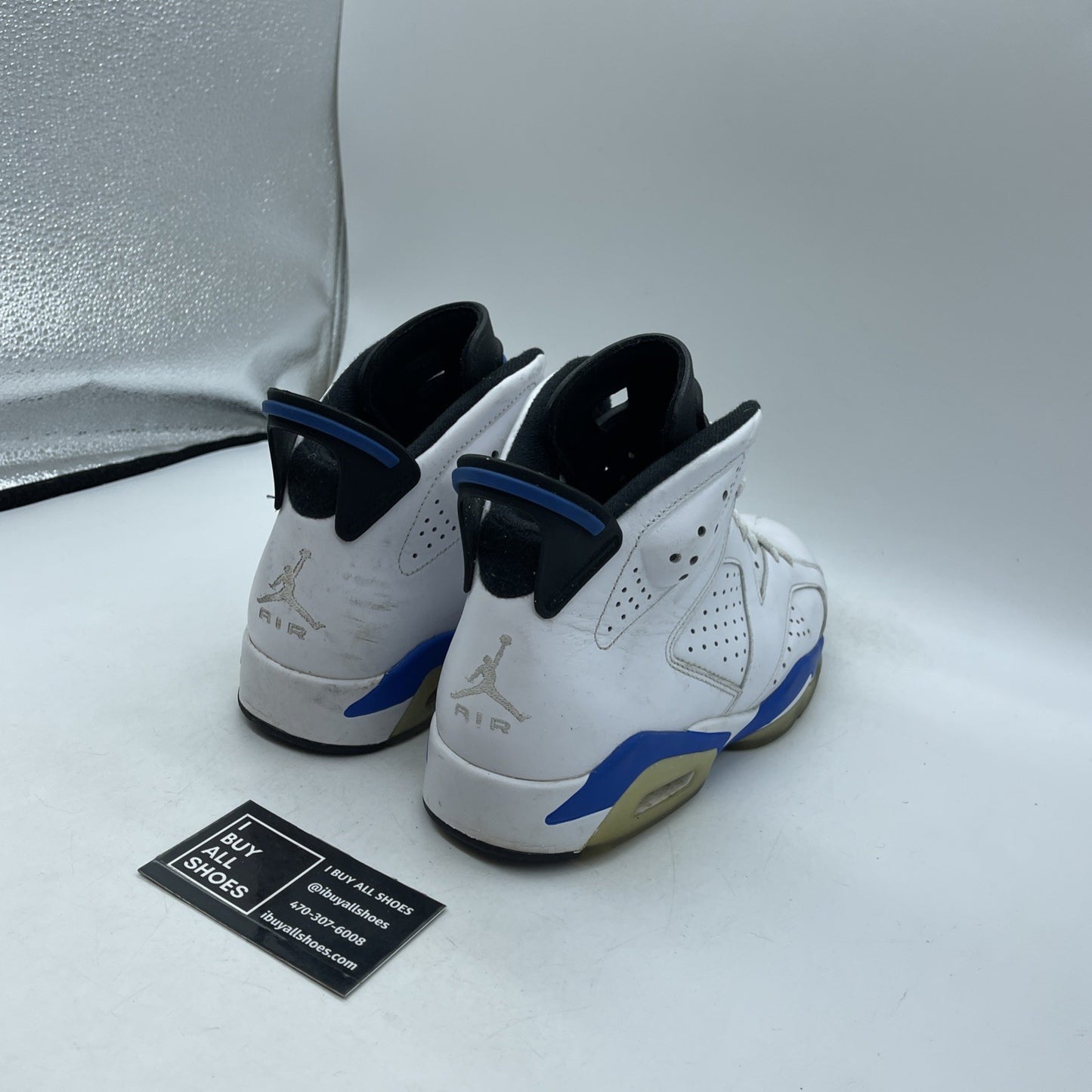 Size 8 - Air Jordan 6 Retro 2014 Sport Blue (384664-107)