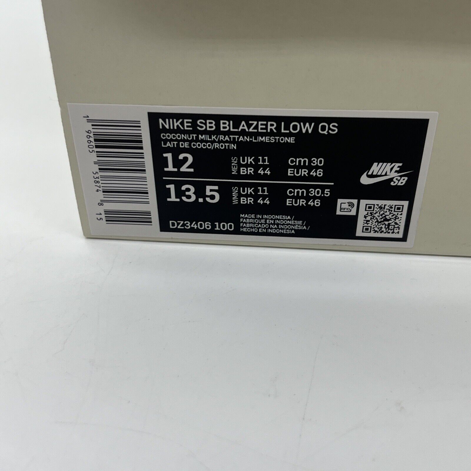 Size 12 - Nike SB Blazer Low x Doyenne Beige 2023 White Brand New OG All