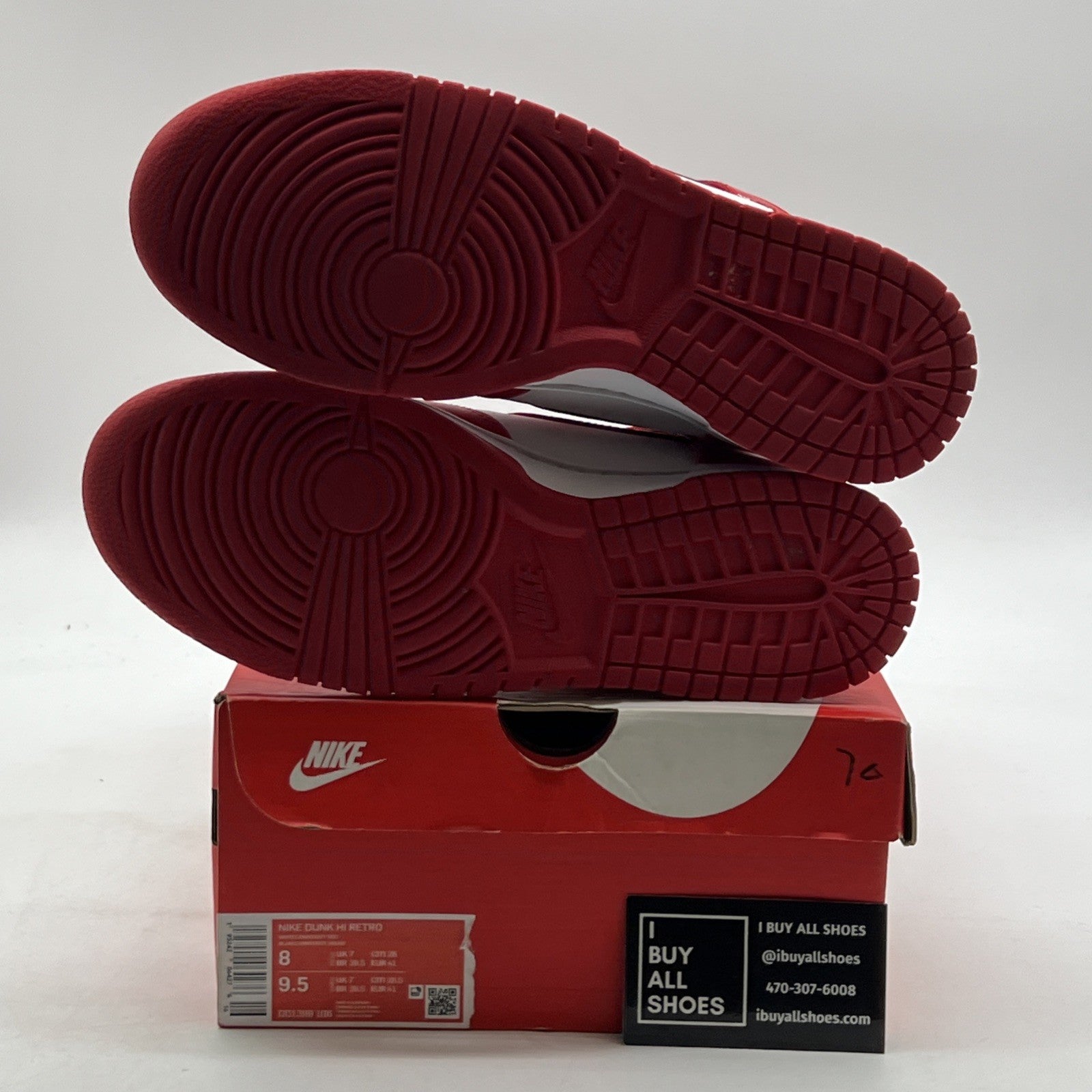 Size 8 - Nike Dunk High Championship Red (DD1399-106)