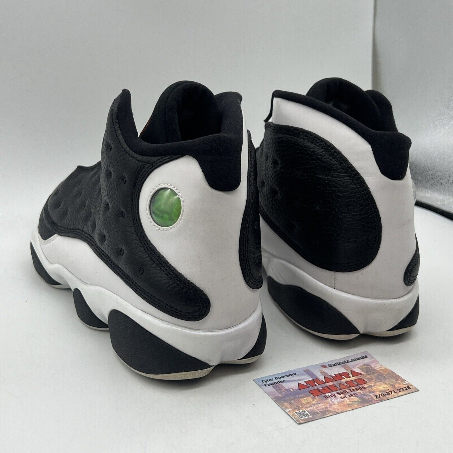 Size 13 - Air Jordan 13 Retro Reverse He Got Game Black White Red 3M Reflective