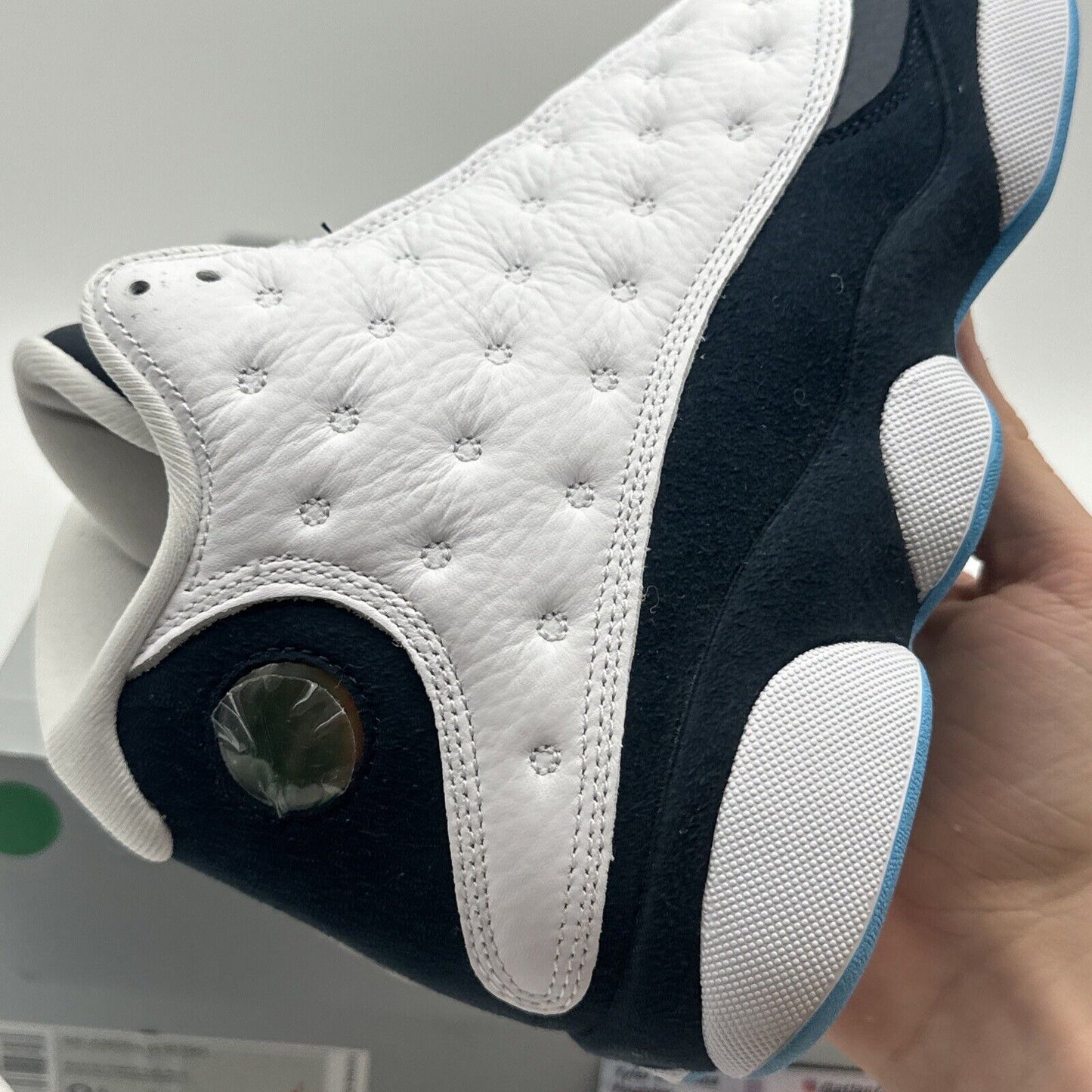 Size 8.5 - Jordan 13 Retro Obsidian White Navy Unc Sole Premium Leather OG All