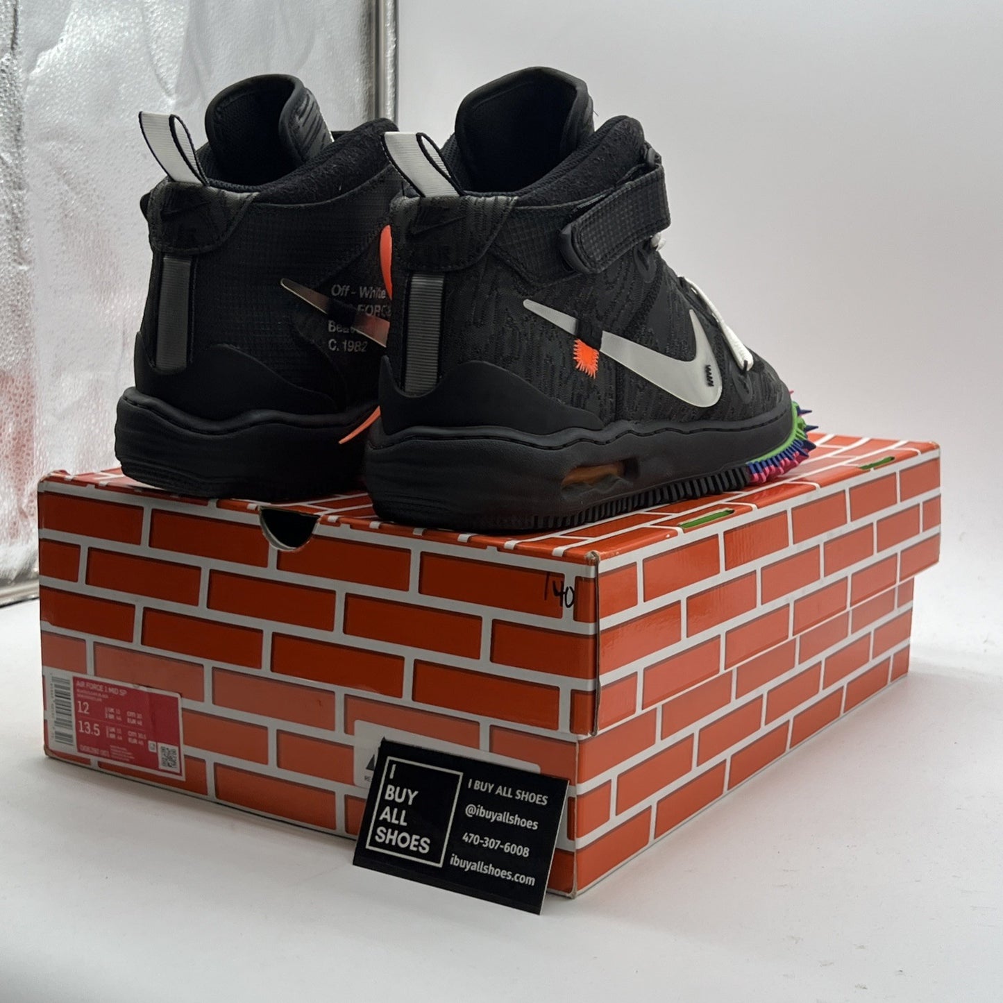 Size 12 - Nike Air Force 1 x Off-White Black 2022 (DO6290-001)