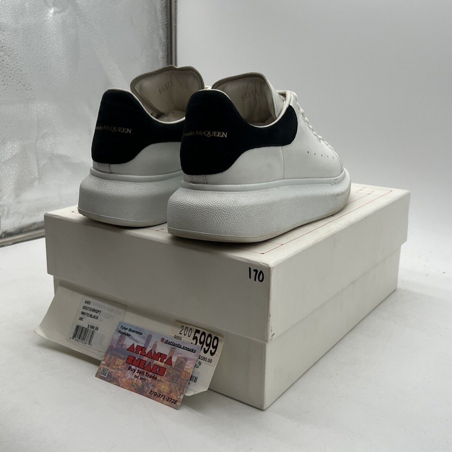 Size 8.5 - Alexander McQueen Womens Colorblock Round Toe Platform Sneakers White