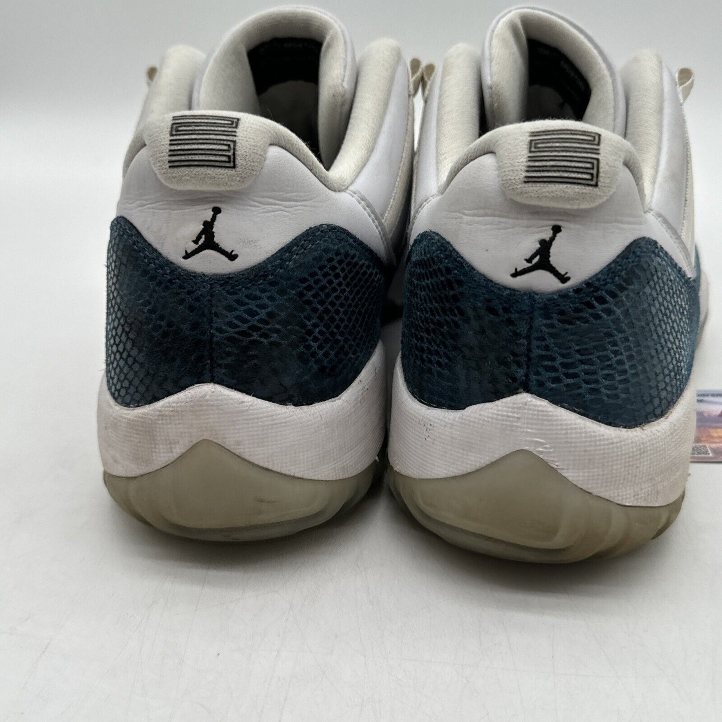 Size 13 - Jordan 11 Retro Low Snakeskin 2019 Icy Sole White Leather Blue Scales