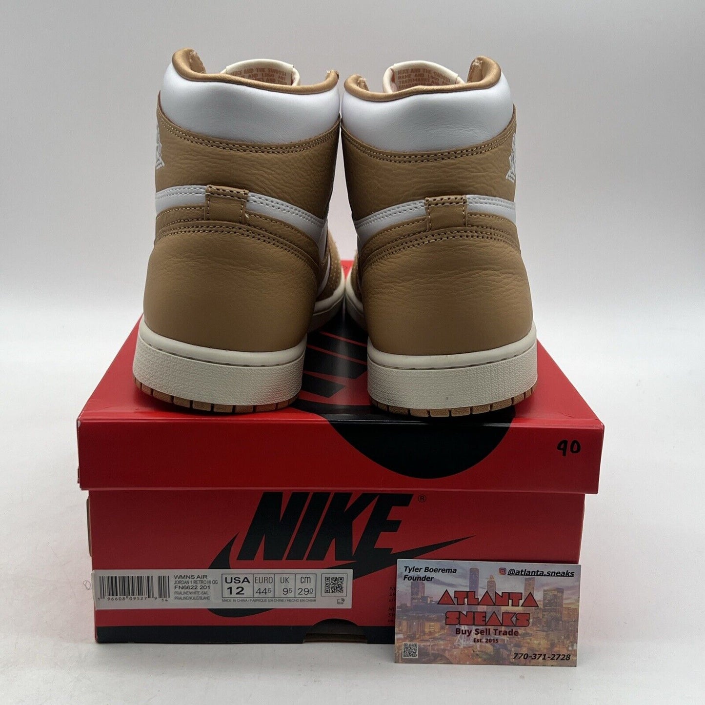 Size 12 - Air Jordan 1 Retro OG High Praline W (FN6622-201)