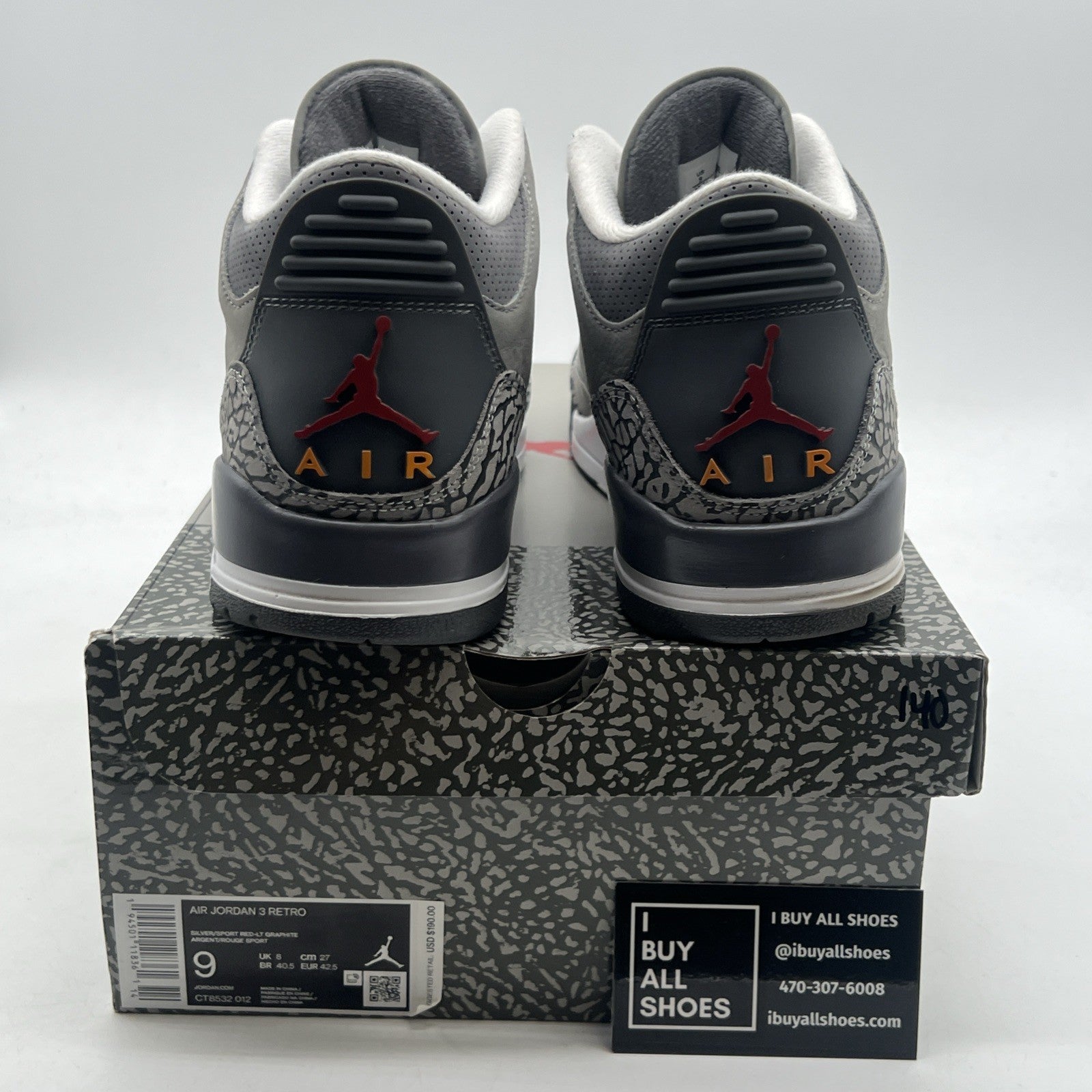 Size 9 - Air Jordan 3 Retro Mid Cool Grey (CT8532-012)