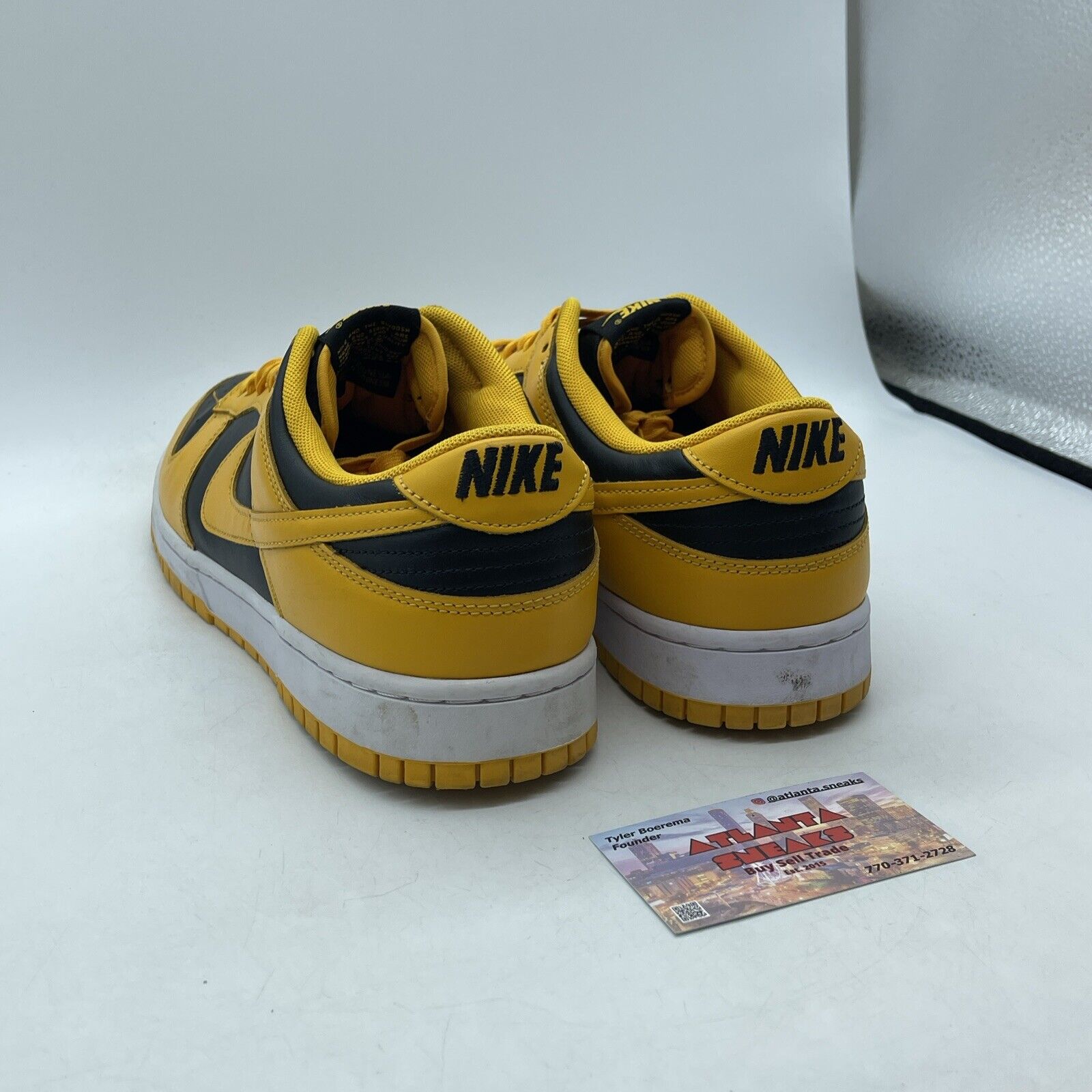 Size 12 - Nike Dunk Low Goldenrod Yellow Black White Leather (DD1391-004)