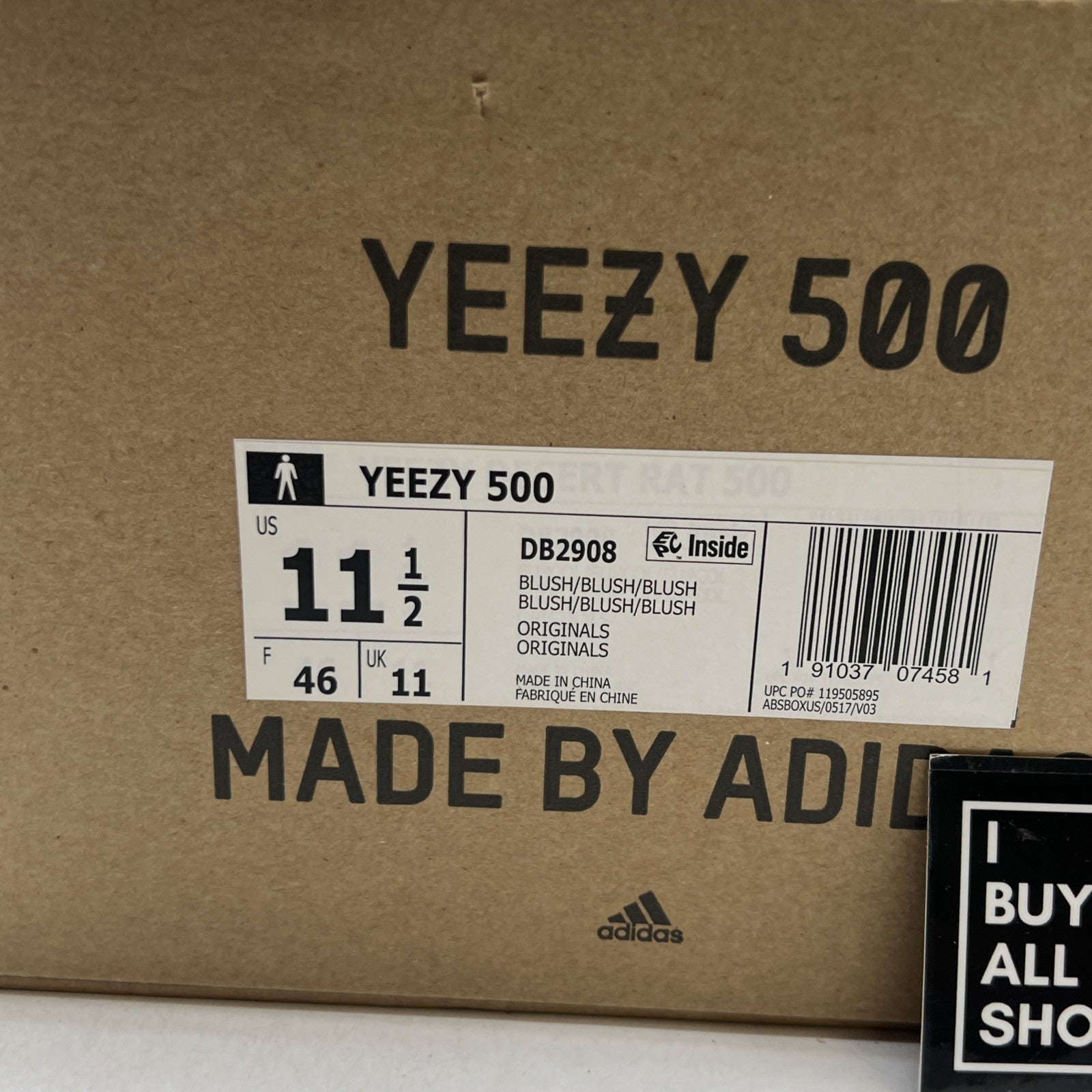 Size 11.5 - adidas Yeezy 500 Blush (DB2908)