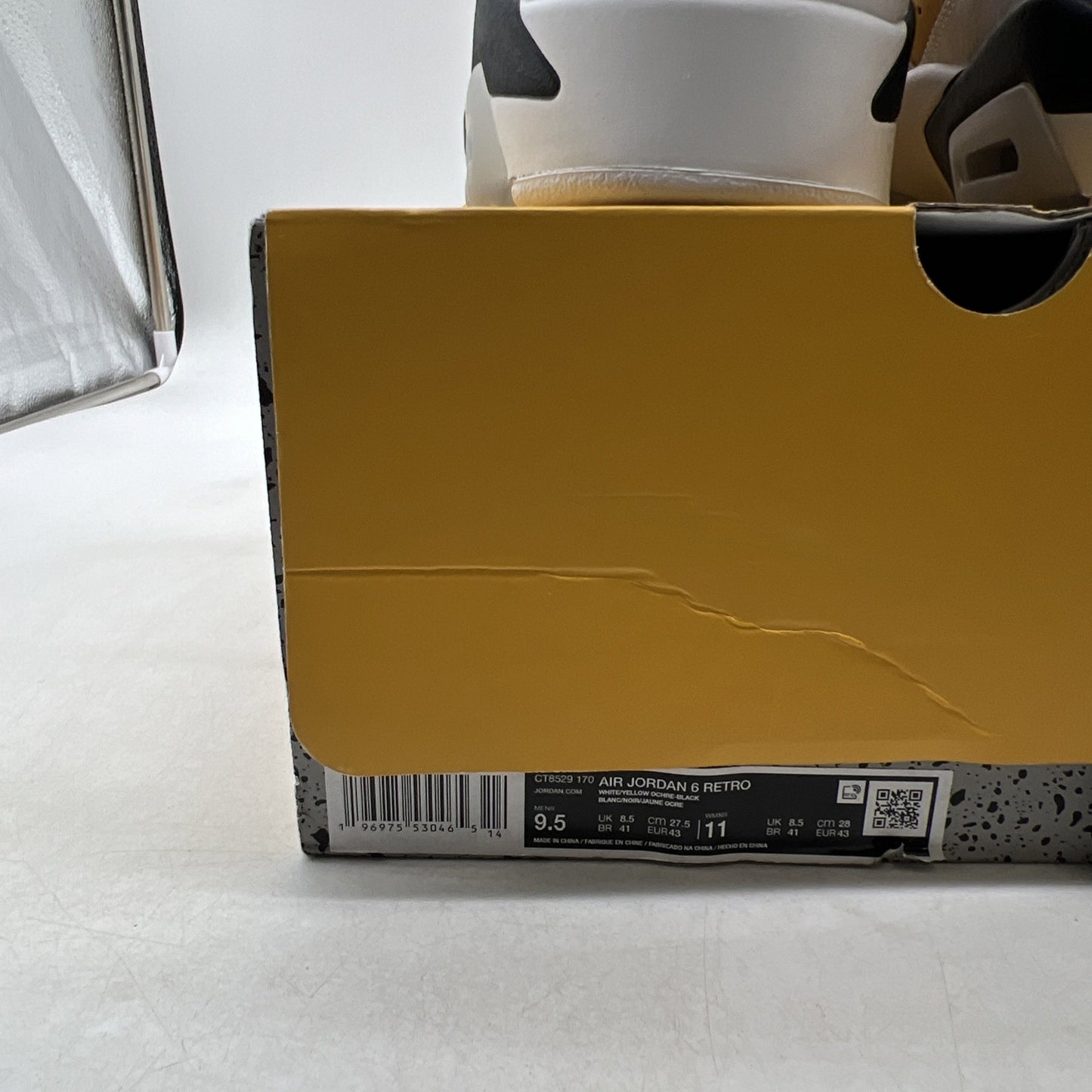 Size 9.5 - Air Jordan 6 Retro Yellow Ochre (CT8629-170)