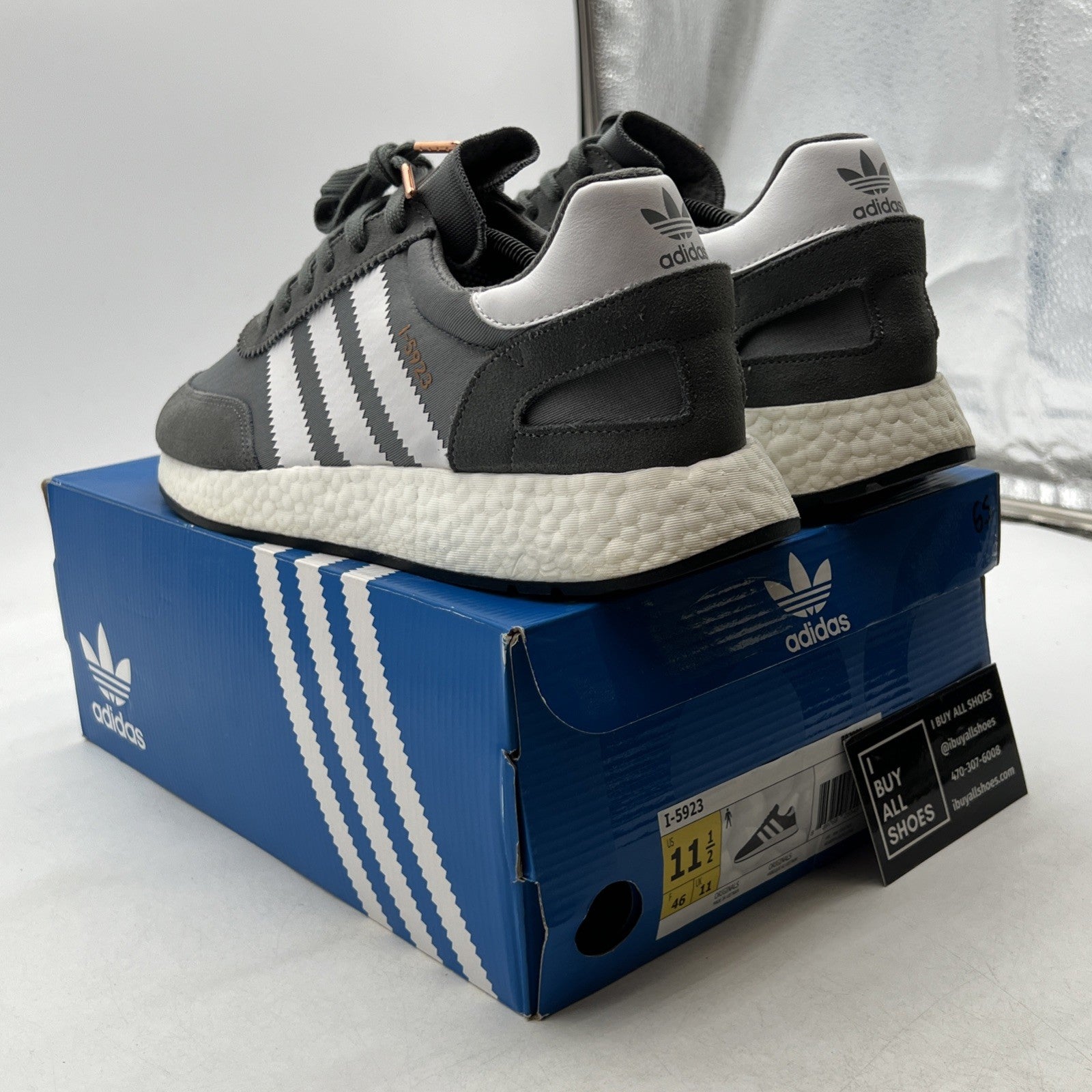 Size 11.5 - Adidas Iniki Runner Vista Grey (BB2089)