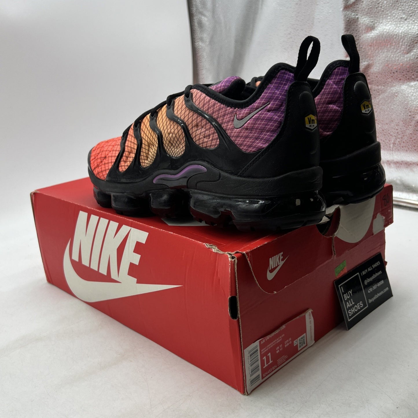 Size 11 - Nike Air VaporMax Plus Grid Sunset (924453-604)