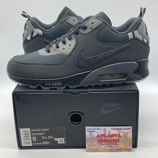 Size 9 - Nike Undefeated x Air Max 90 Anthracite Black Grey Suede (CQ2289-002)