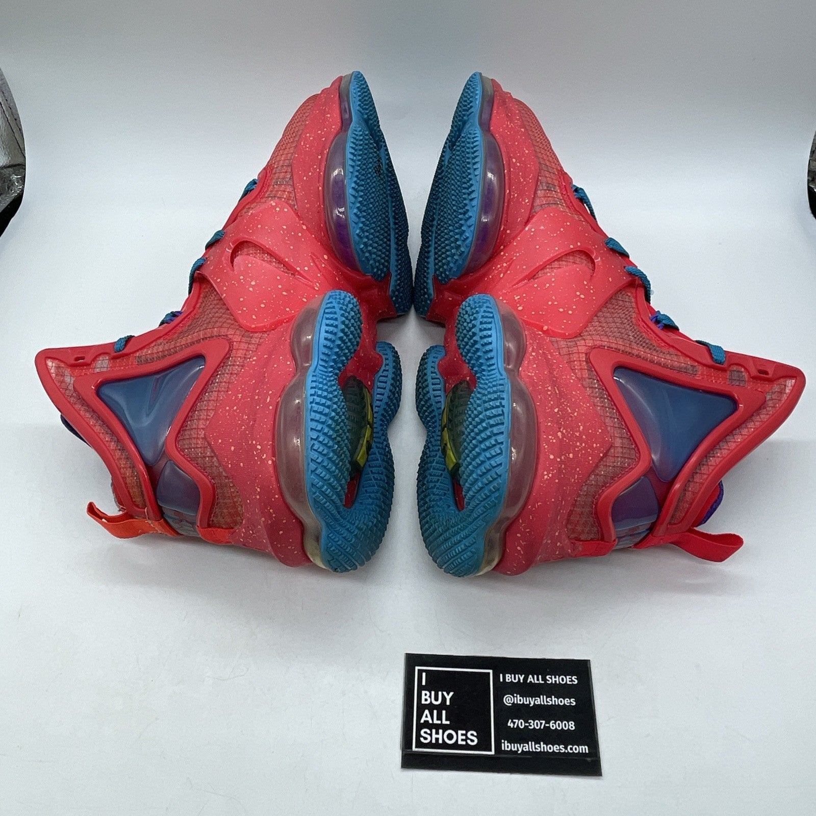 Size 11.5 - Nike LeBron 19 King's Crown Blue Red Leather (CZ0203-600)