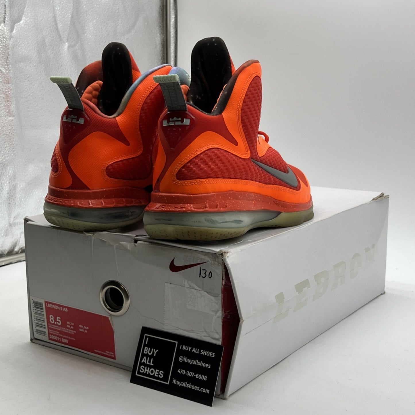 Size 8.5 - Nike LeBron 9 AS 2012 Big Bang (520811-800)