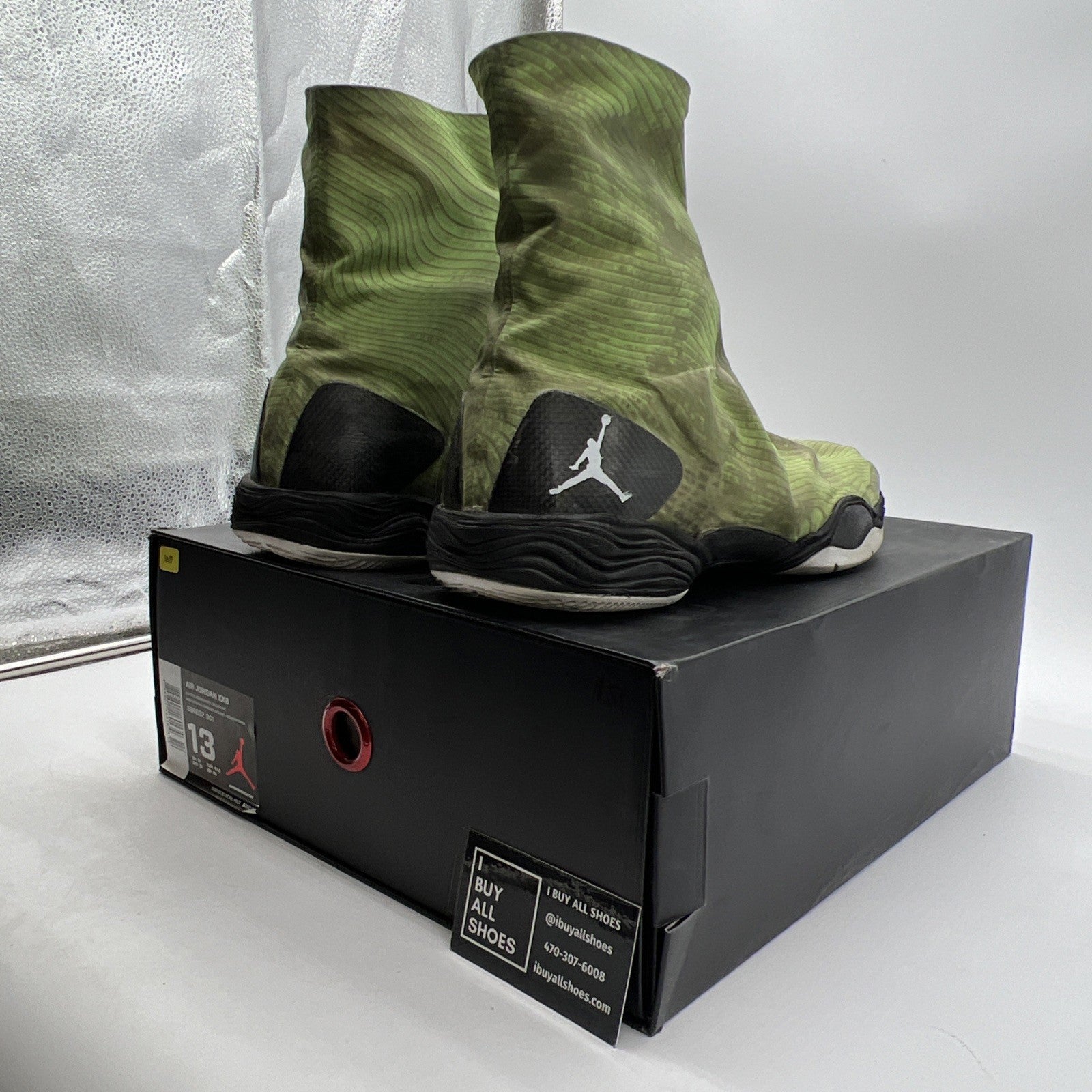 Size 13 - Air Jordan 28 Color Pack - Green Camo (584832-301)
