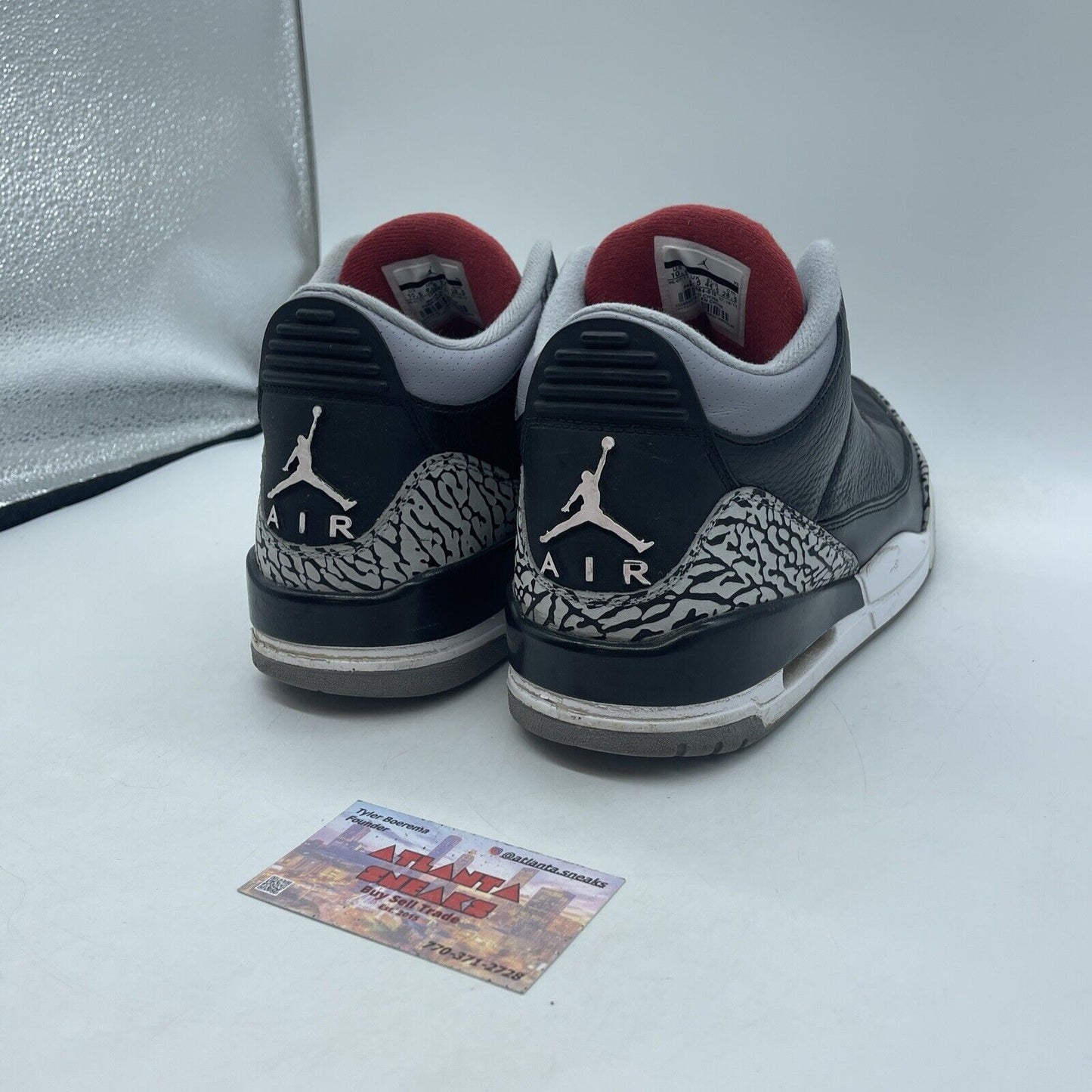 Size 10 - Jordan 3 Retro release Grey Suede Black Leather (136064-010)