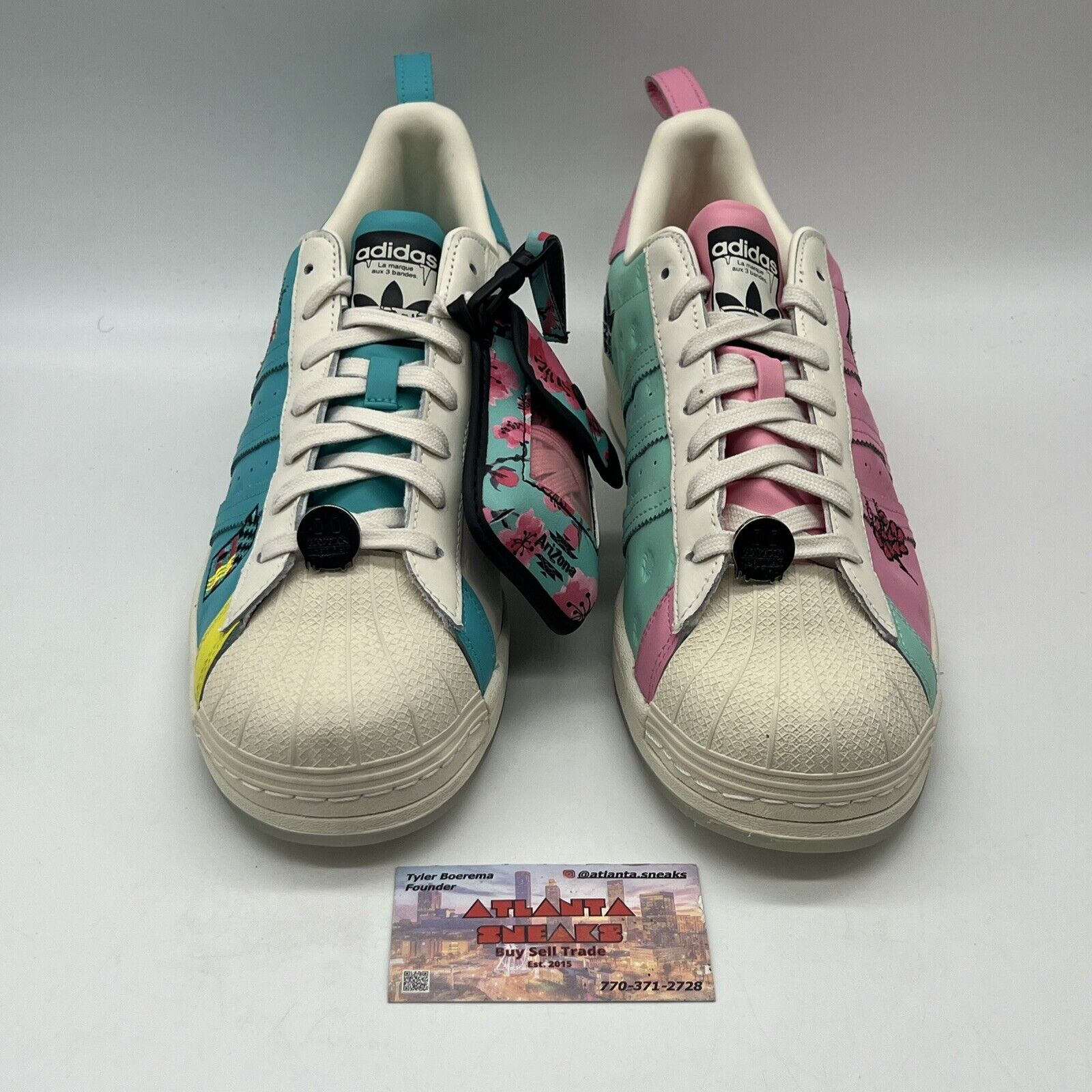 Size 13 - adidas Arizona x Superstar Have an Iced Day - Teal Yellow Brand New DS