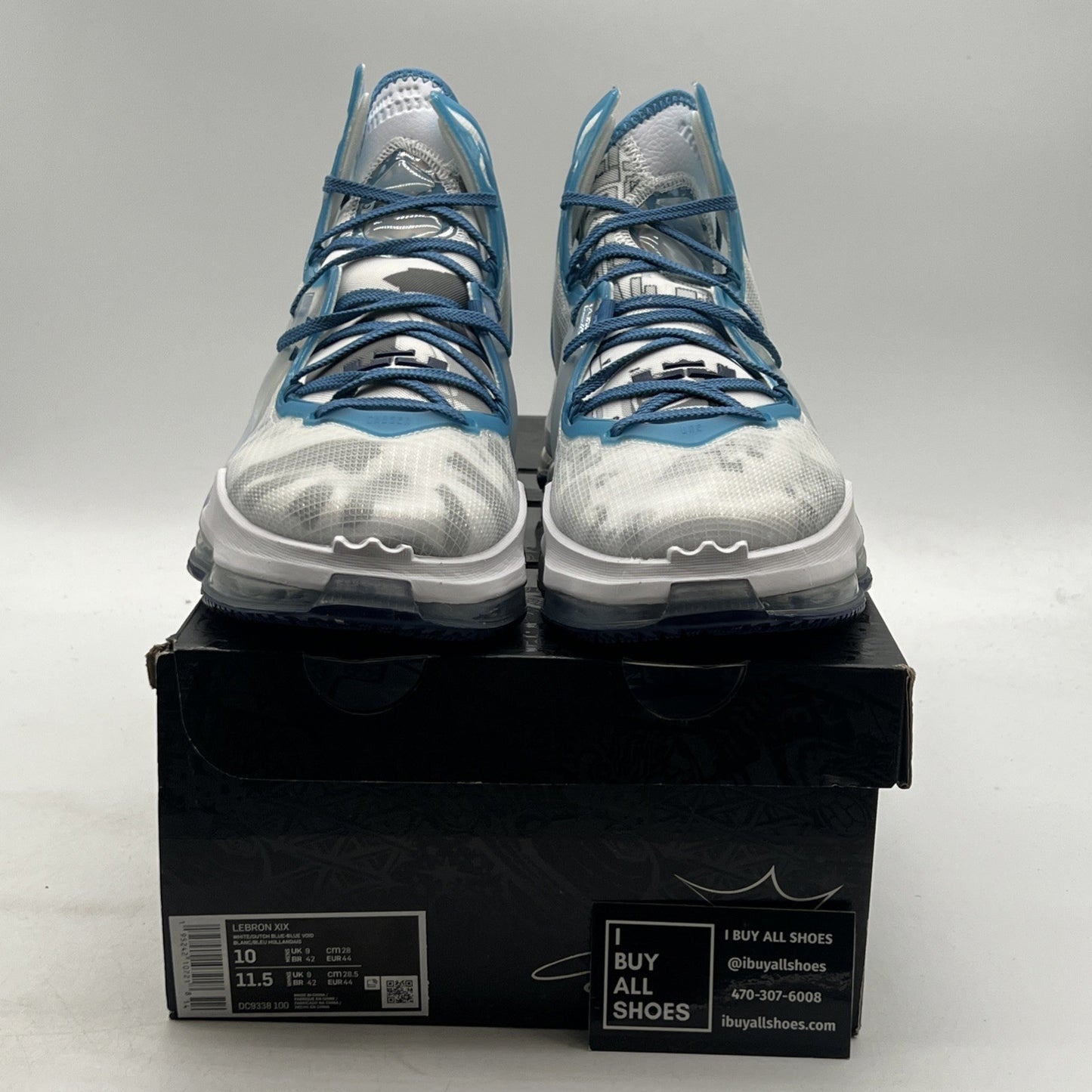 Size 10 - New Nike Lebron 19 Space Jam White Blue Men's Basketball (DC9338-100)