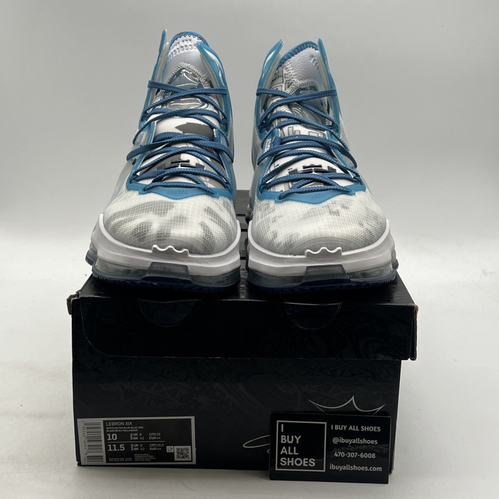 Size 10 - New Nike Lebron 19 Space Jam White Blue Men's Basketball (DC9338-100)