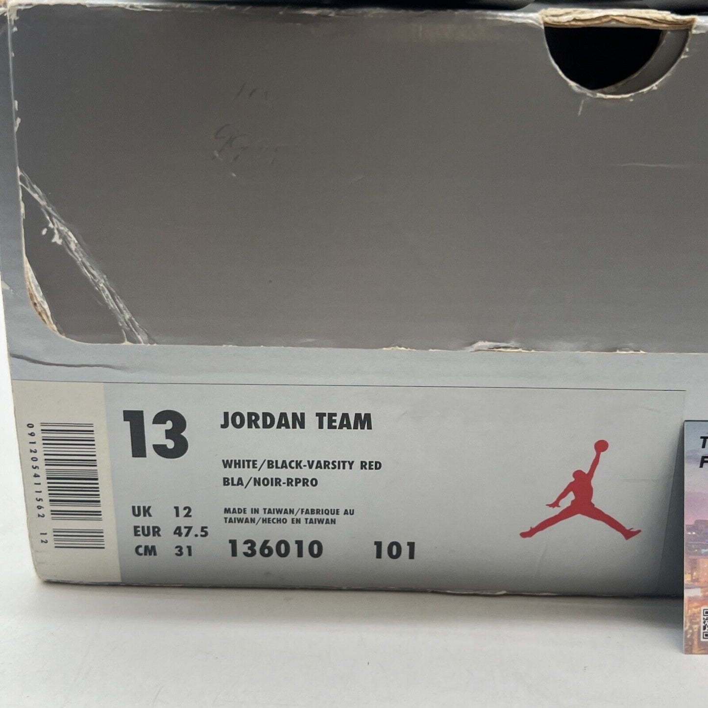 Size 13 - Jordan Team Black -(136010-101)
