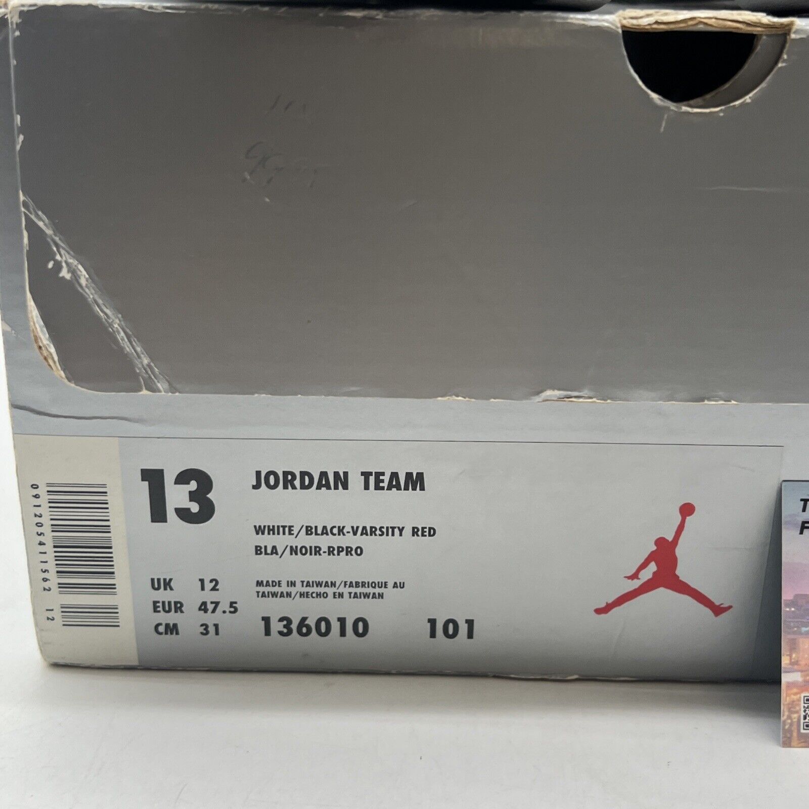 Size 13 - Jordan Team Black -(136010-101)